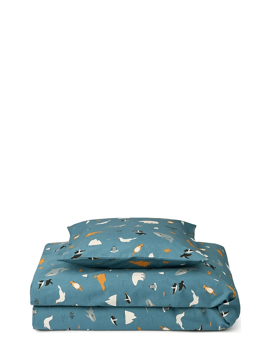 Liewood - Ingeborg junior bedding print - påslakanset - arctic sea / ocean view - 0