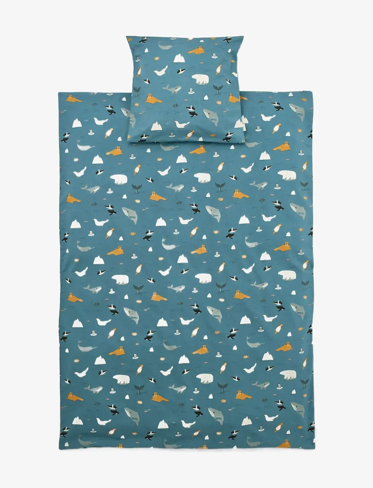 Liewood - Ingeborg junior bedding print - påslakanset - arctic sea /  ocean view - 1