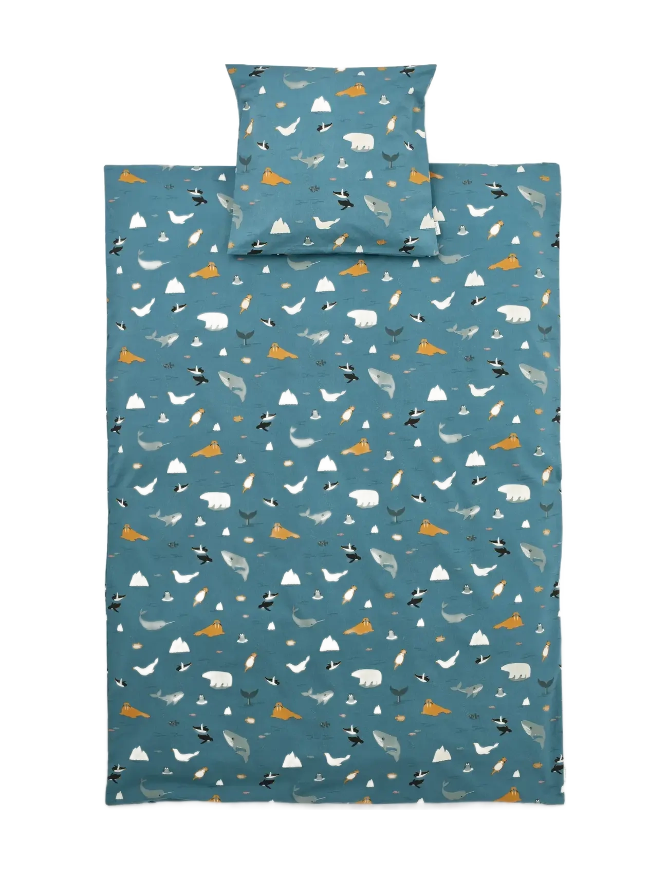 Liewood - Ingeborg junior bedding print - påslakanset - arctic sea /  ocean view - 1