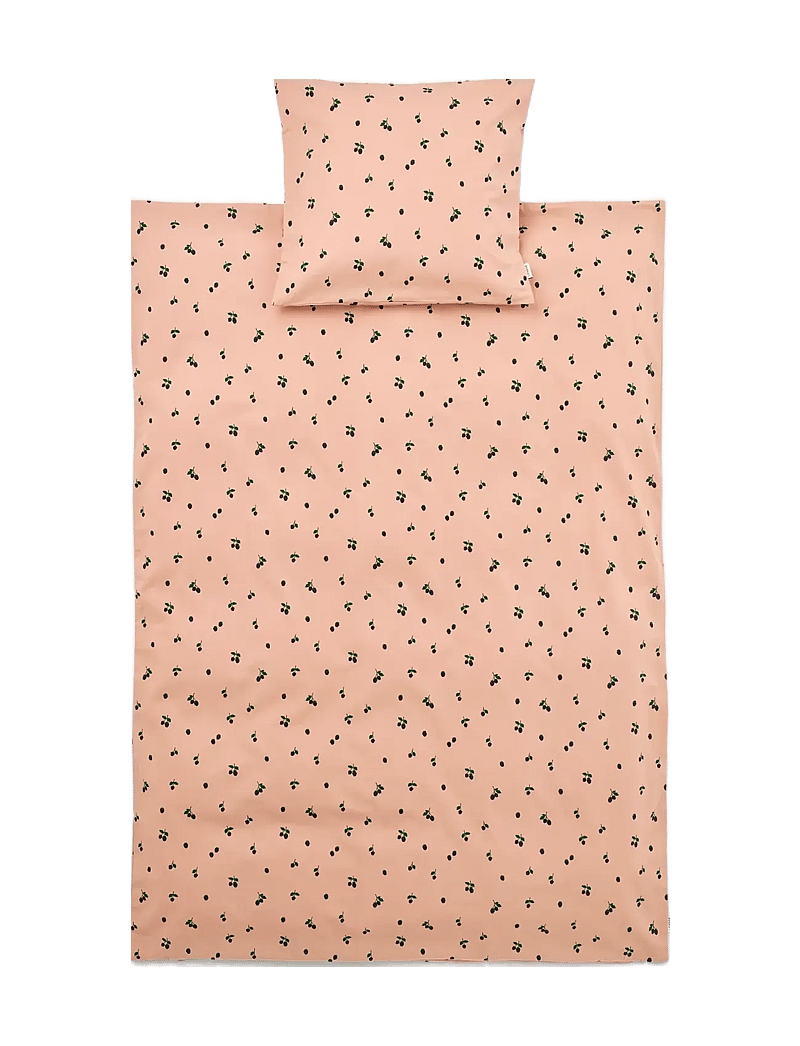 Liewood - Ingeborg junior bedding print - bed sets - berry / pale tuscany - 1