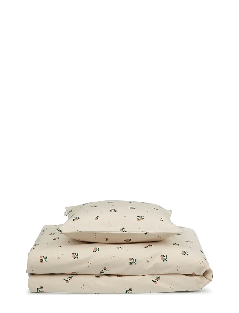 Liewood - Ingeborg Junior Printed Bedding - sengesæt - peach / sea shell - 0