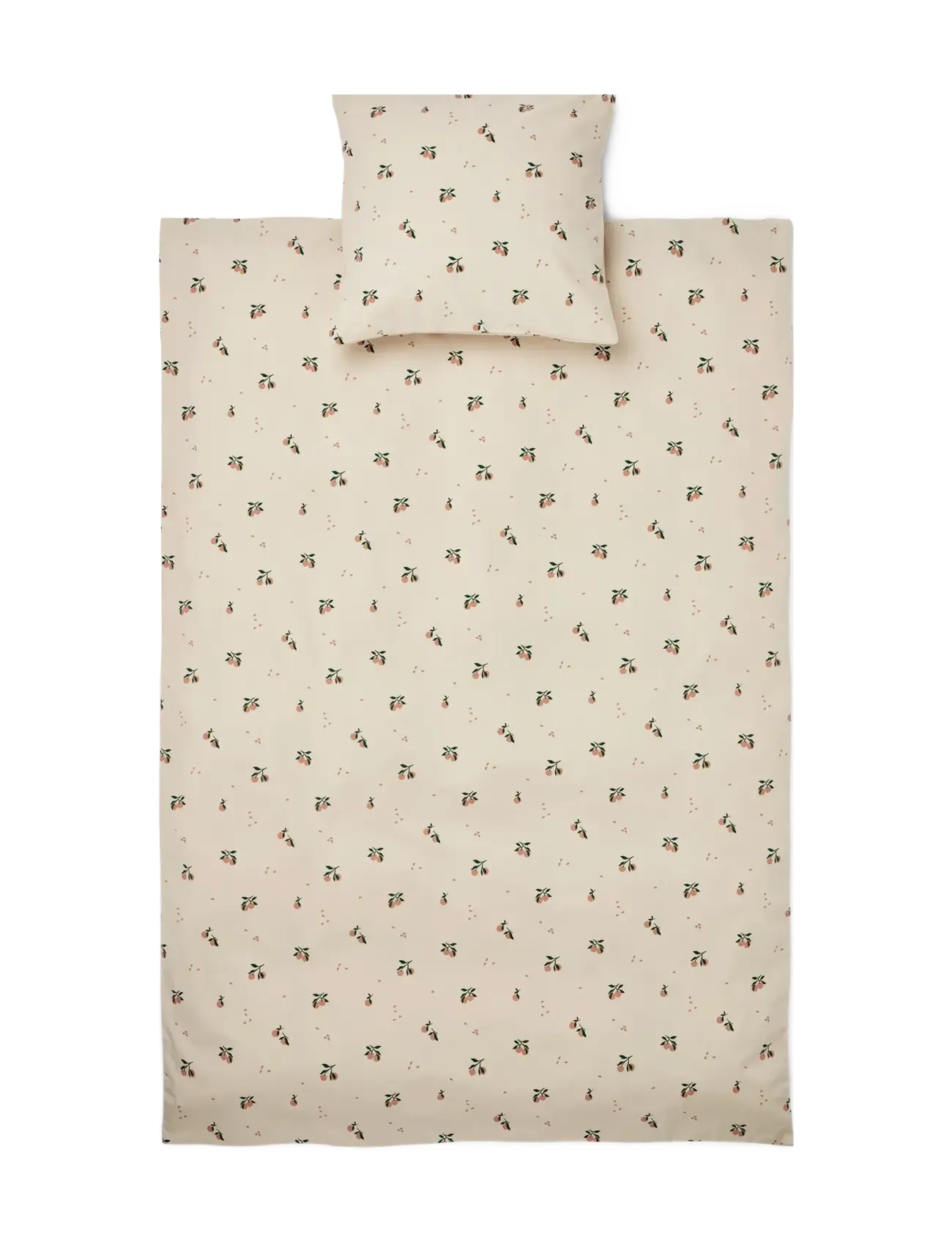 Liewood - Ingeborg junior bedding print - sengesæt - peach / sea shell - 1