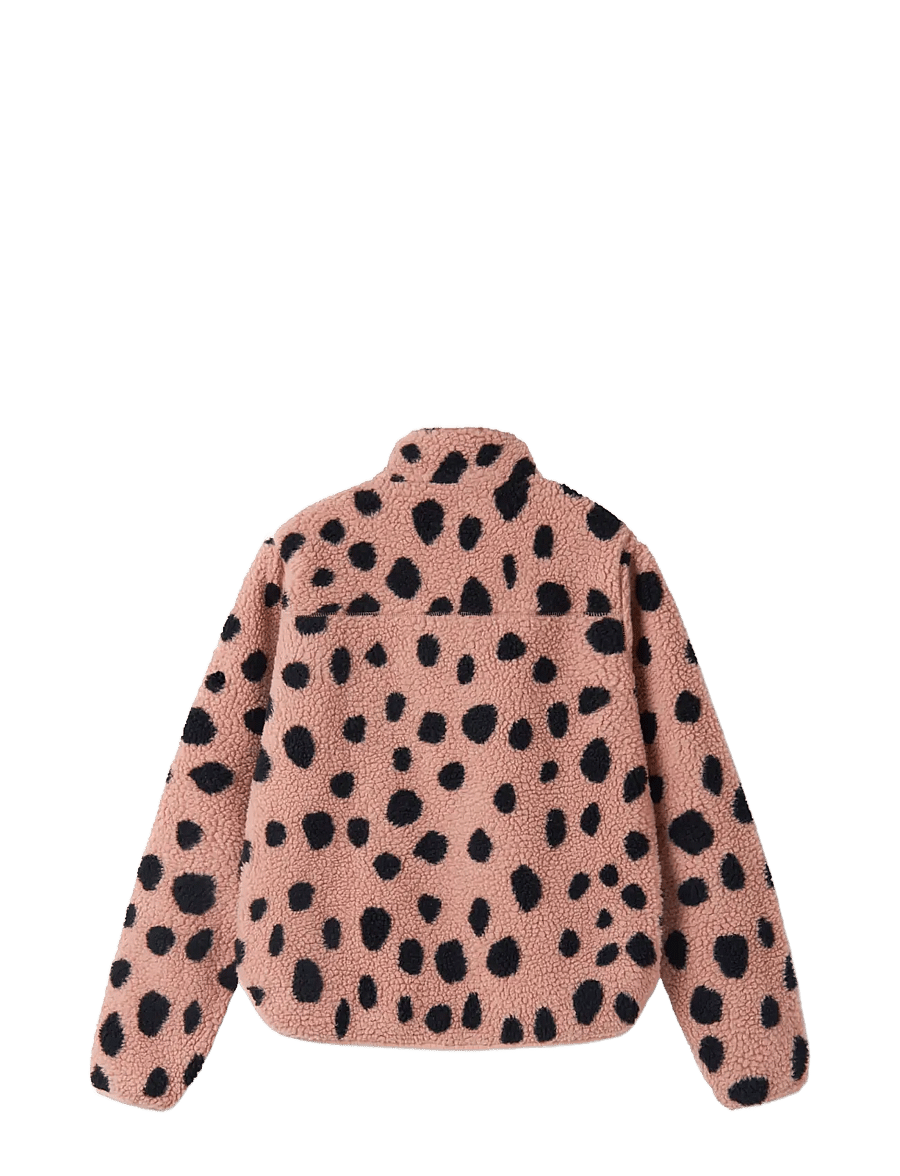 Liewood - Nelson Adult Pile Jacket - sweatshirts & hoodies - mega leo spot / pale tuscany - 1