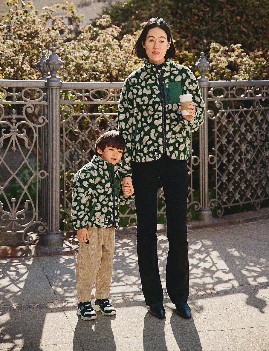 Liewood - Nelson Adult Pile Jacket - sweatshirts & hoodies - mega leo / garden green - 0