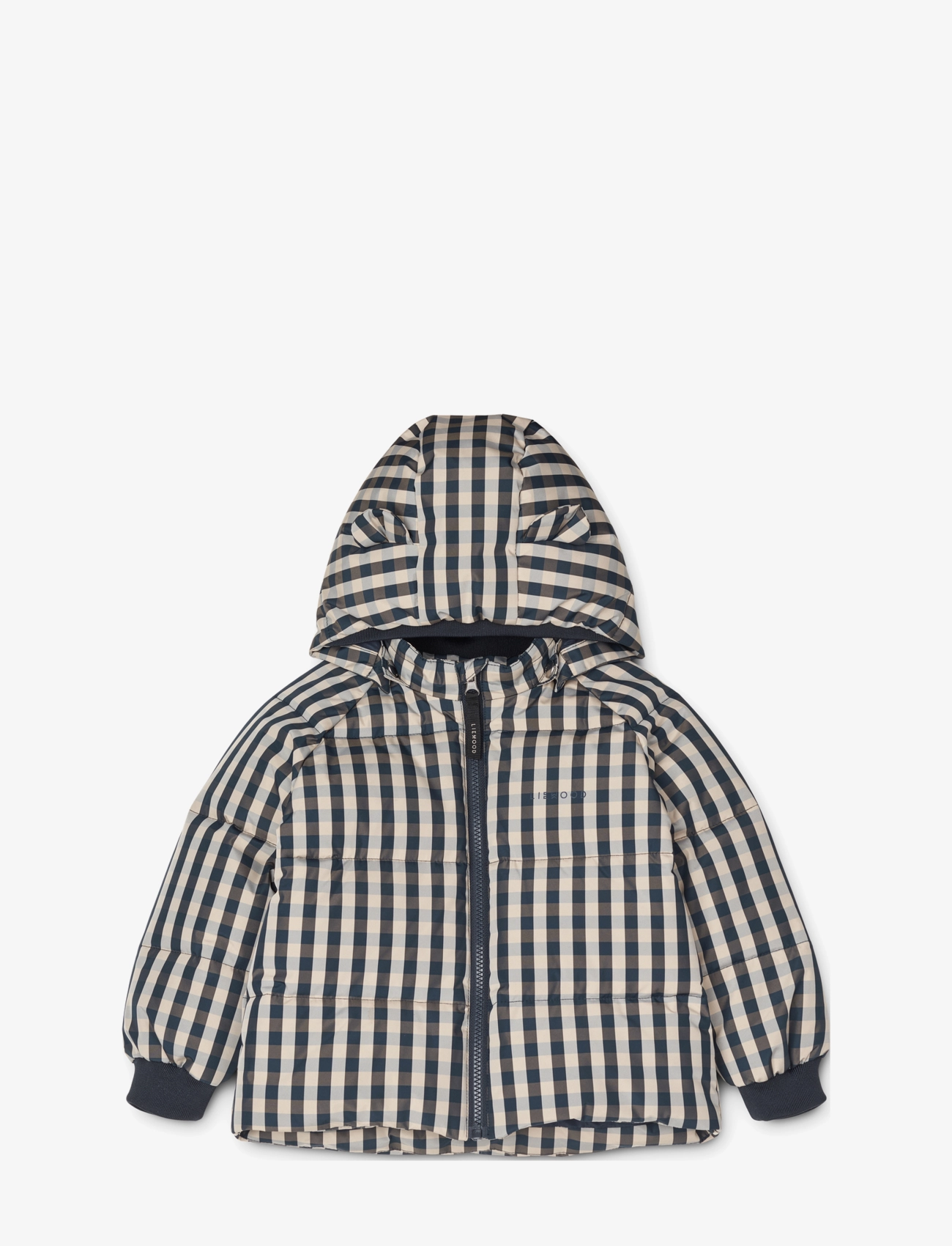 Polle puffer jacket - Y/D CHECK: MIDNIGHT NAVY MULTI MIX