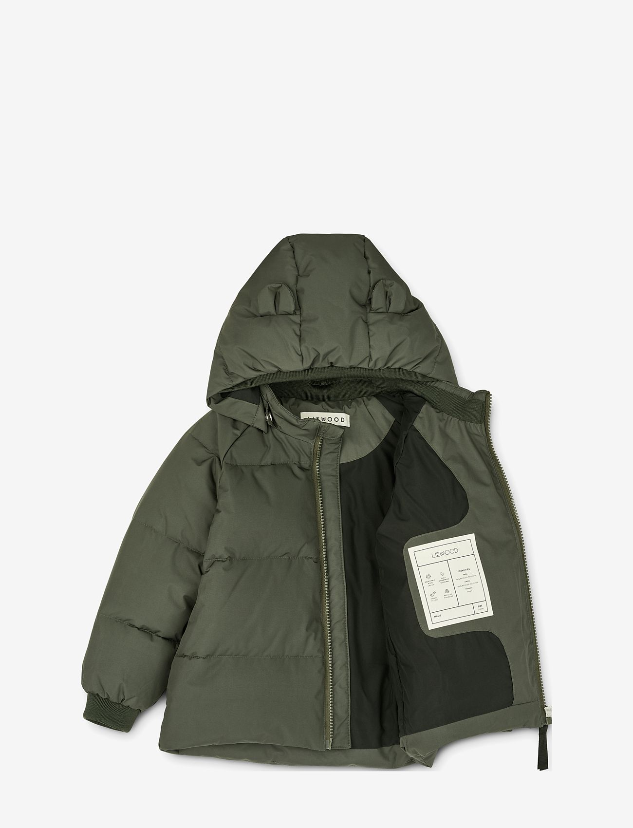 Liewood - Polle puffer jacket - hunter green - 3