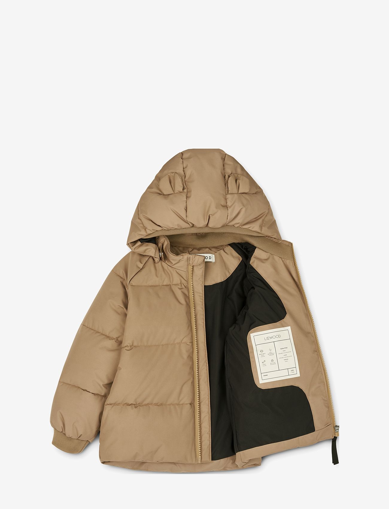 Liewood - Polle puffer jacket - oat - 3