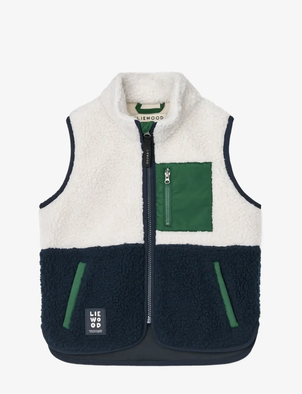 Liewood - Vada Pile vest - kamizelki - classic navy multi mix - 0