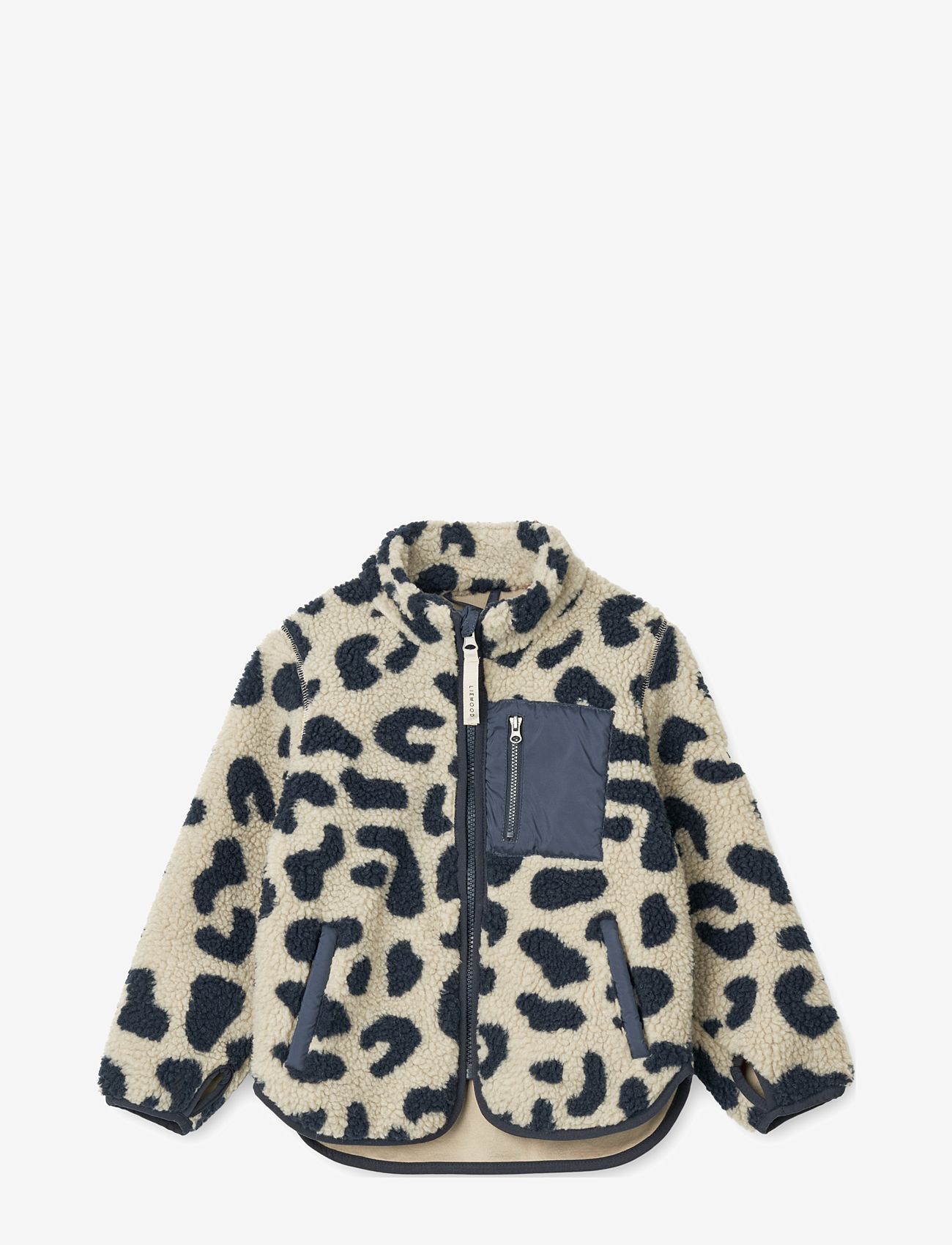 Liewood - Nolan Pile Printed Jacket - mega leo mist - 0