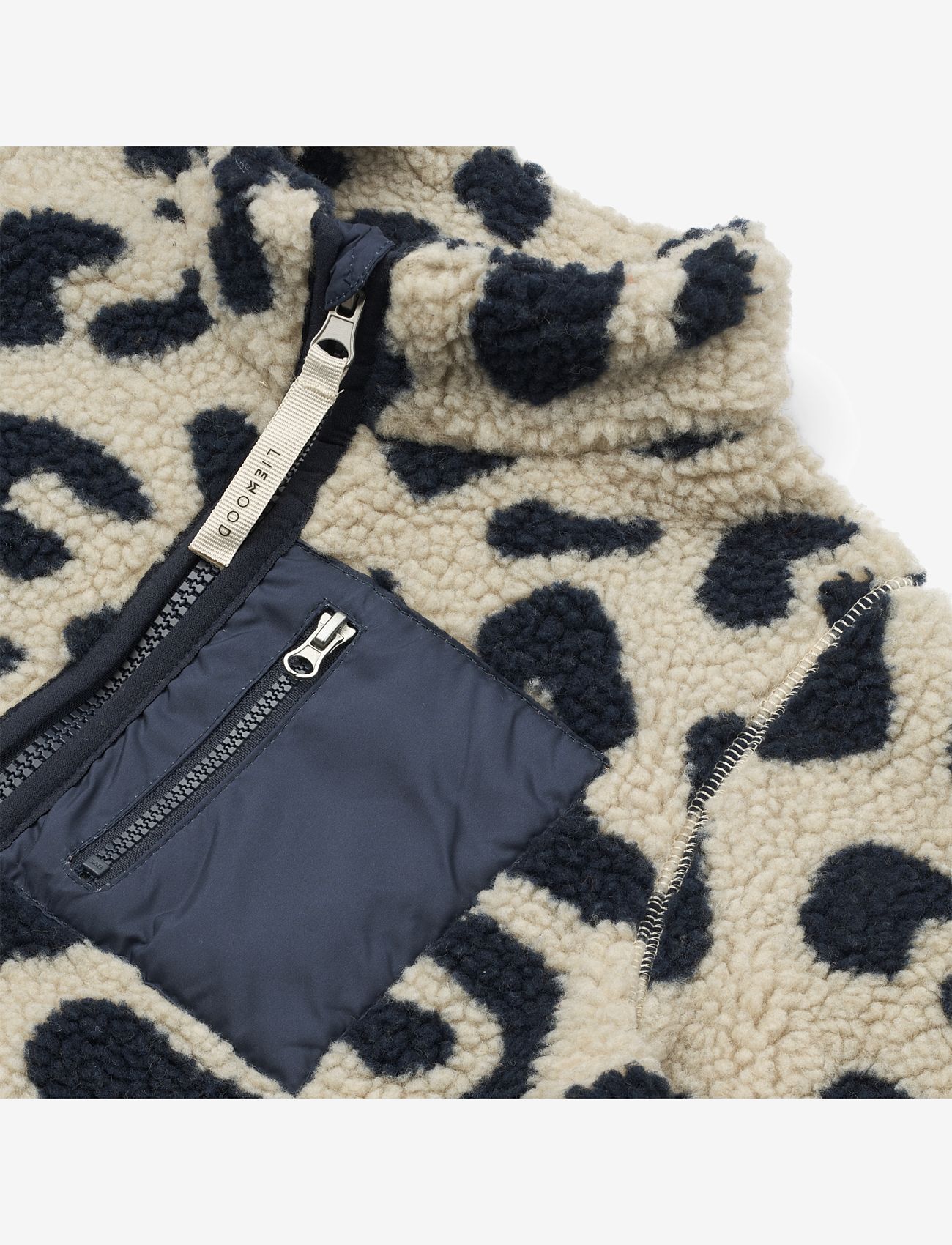 Liewood - Nolan Pile Printed Jacket - mega leo mist - 2