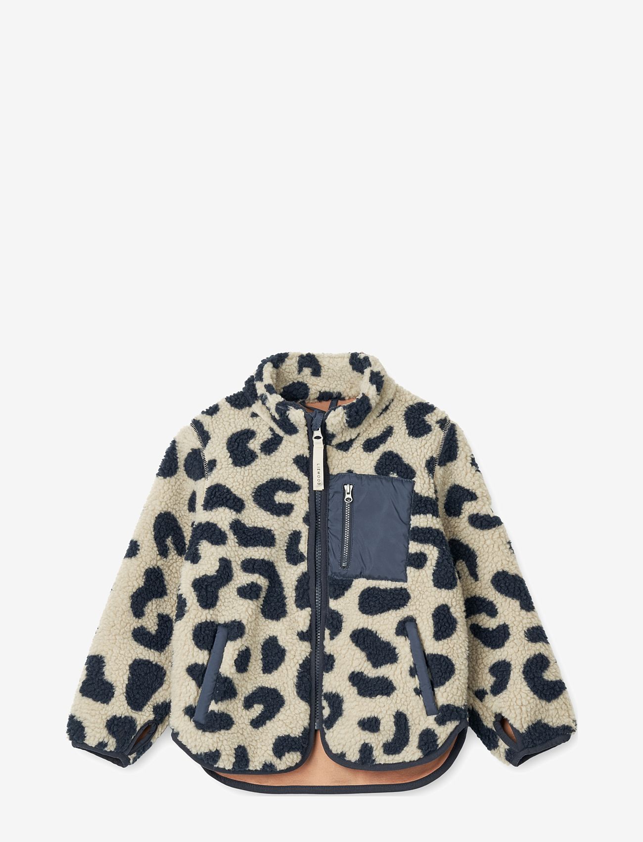 Liewood - Nolan Pile Printed Jacket - fleece jas - mega leo mist - 0