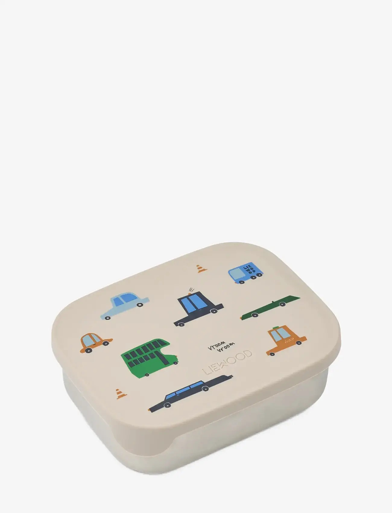 Liewood - Arthur Printed Lunchbox - lunchlådor - cars / sandy - 0