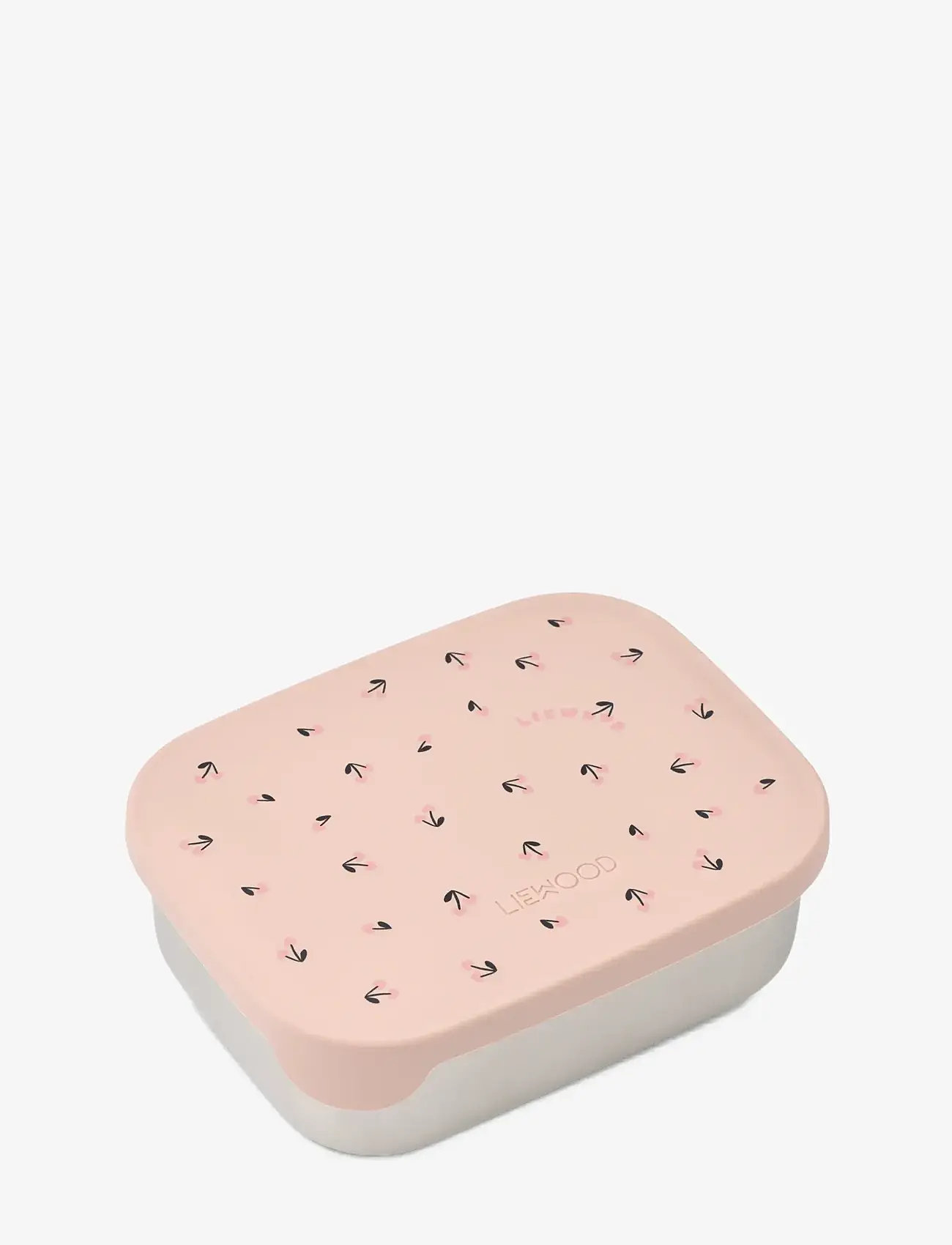 Liewood - Arthur Printed Lunchbox - madkasser - mini cherry heart / rosey - 1