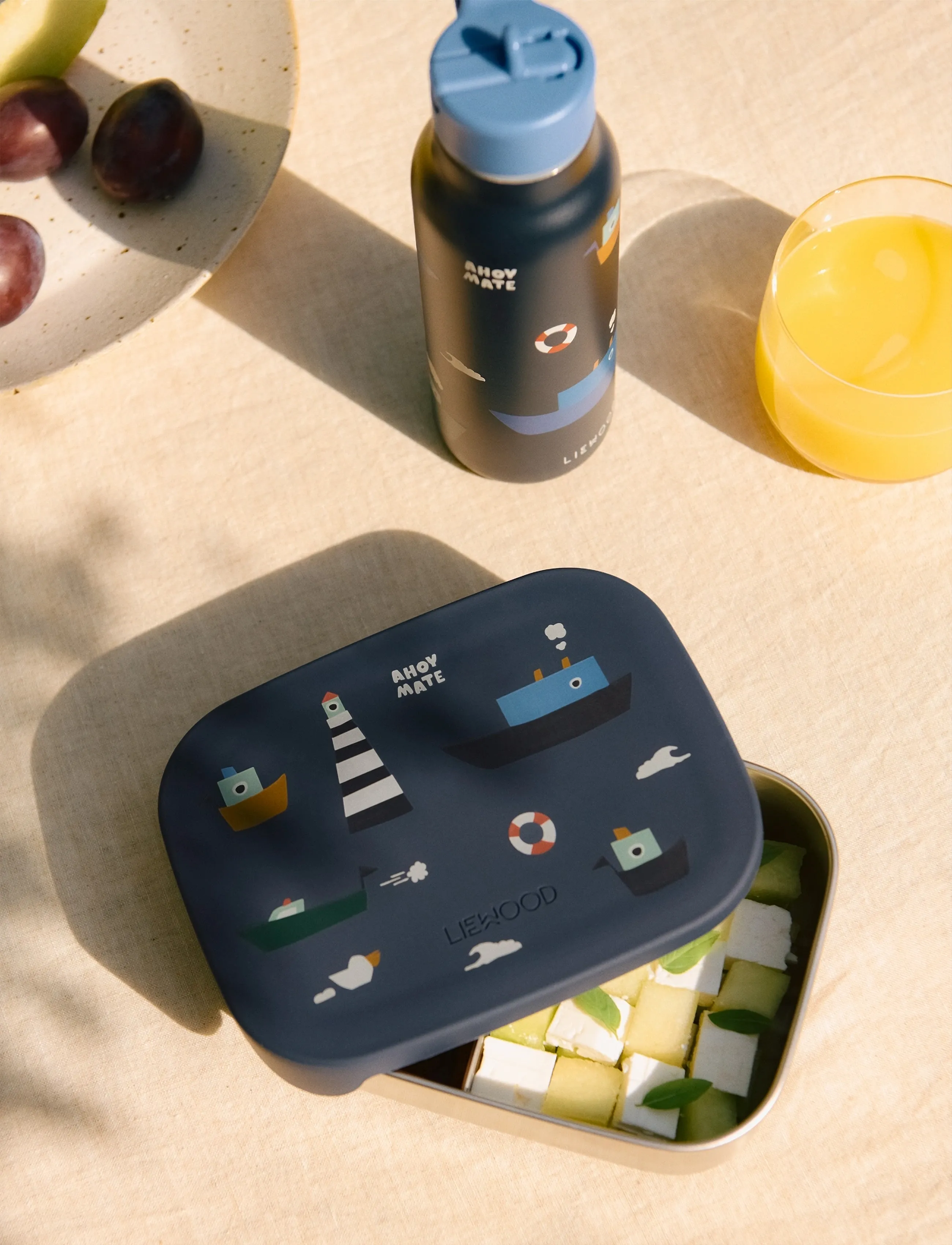 Liewood Arthur printed lunchbox - Kids home - SAILING / CLASSIC NAVY / navy