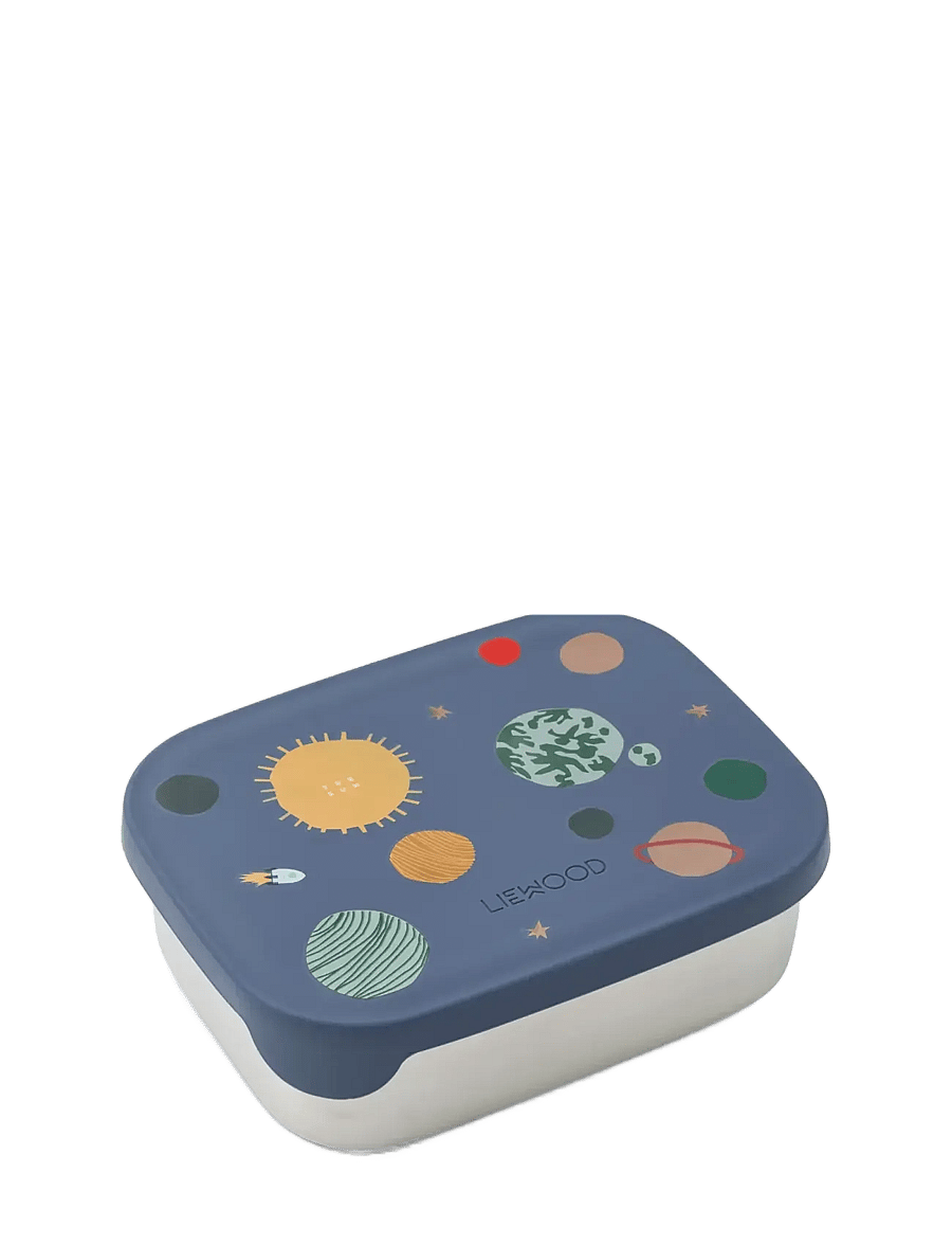 Liewood - Arthur printed lunchbox - madkasser - universe / classic navy - 0