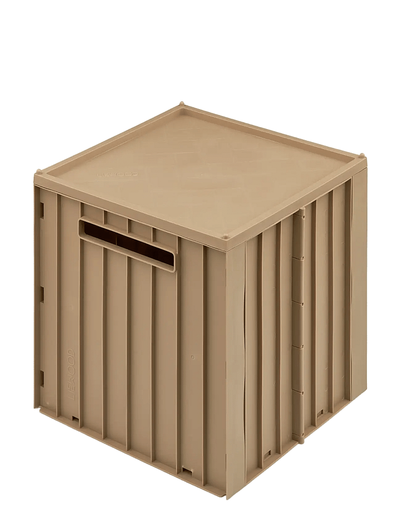 Liewood - Elijah storage box w. lid - förvaringslådor - oat - 0