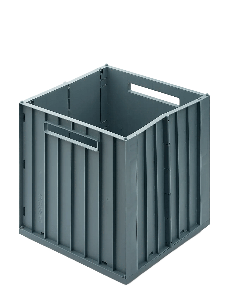 Liewood - Elijah storage box w. lid - hoiukastid - whale blue - 1