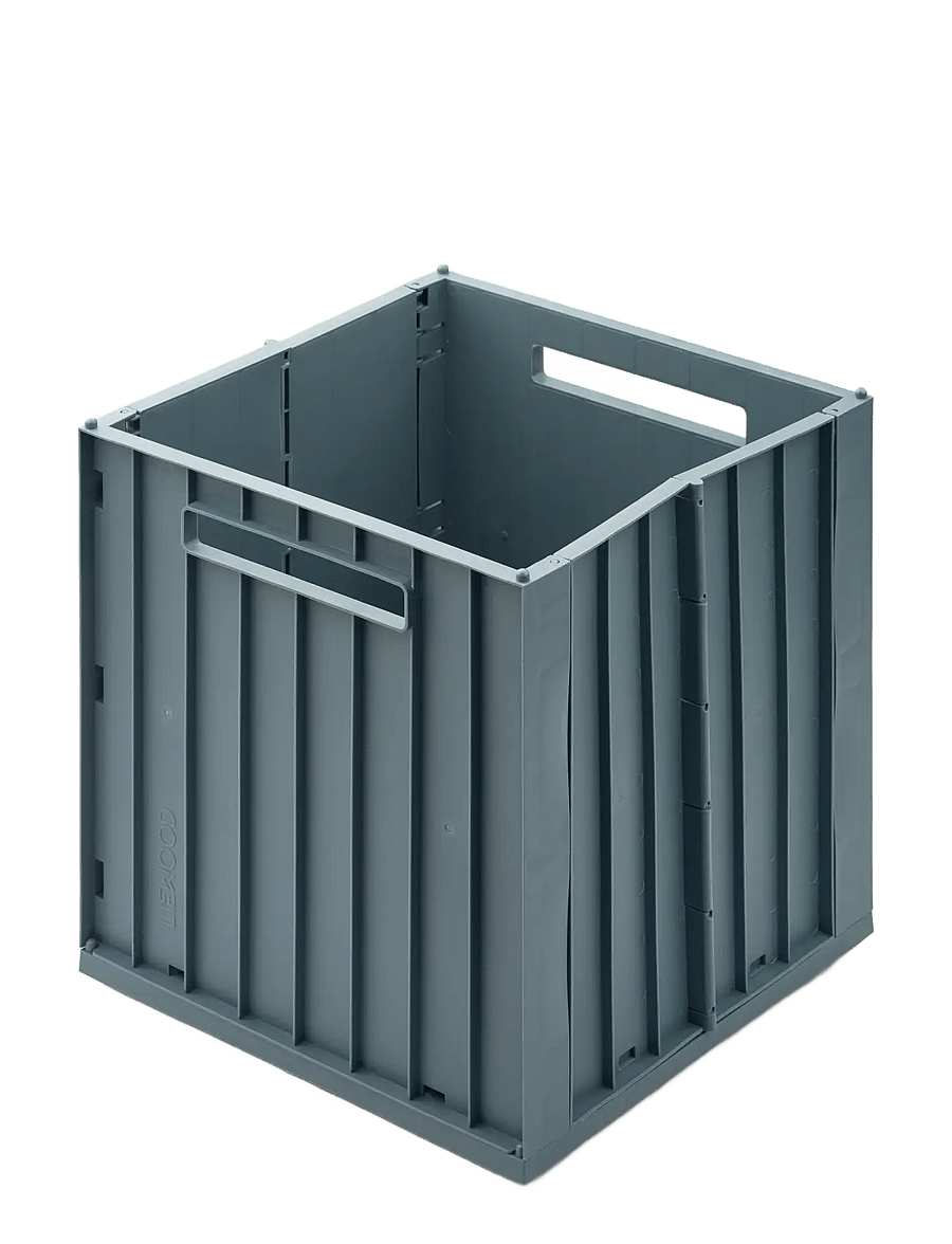 Liewood - Elijah Storage Box w. Lid - storage boxes - whale blue - 1