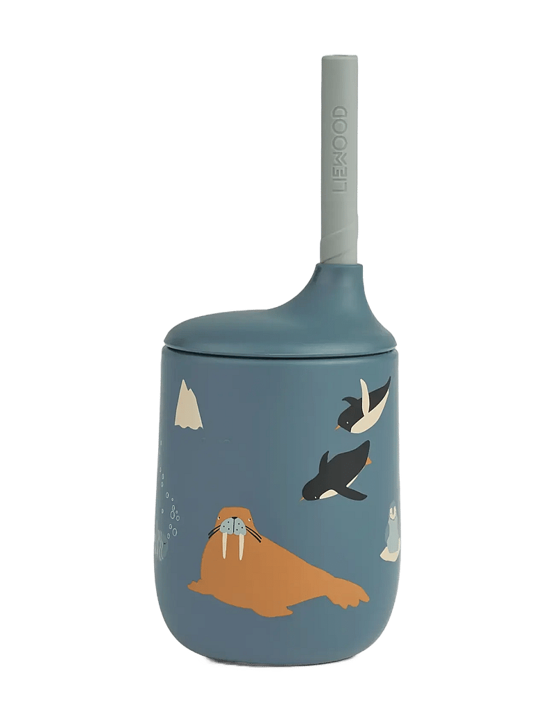 Liewood - Ellis sippy cup - joogitassid - arctic sea / ocean view - 0