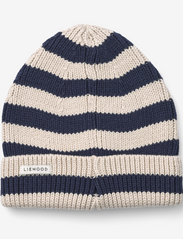 Liewood - Ezra Beanie Hat - lowest prices - stripe classic navy / sandy - 1