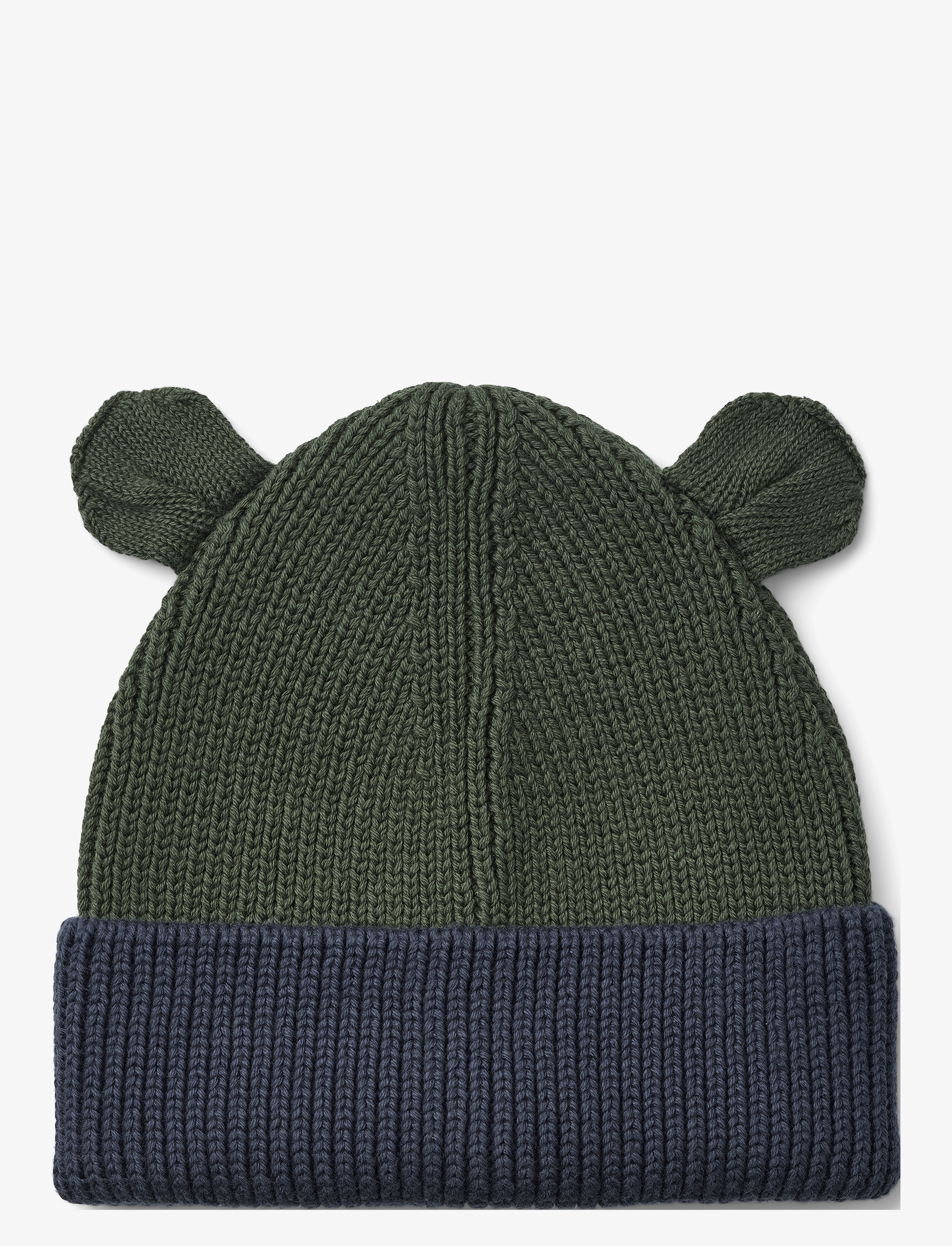 Gina beanie with ears - HUNTER GREEN / MIDNIGHT NAVY