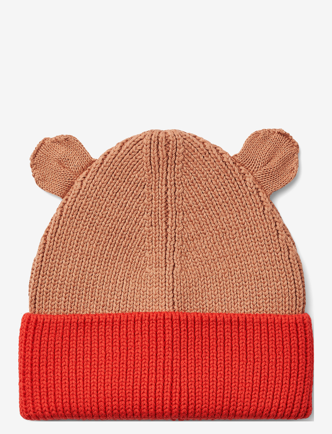 Liewood - Gina beanie with ears - apple red/tuscany rose mix - 0