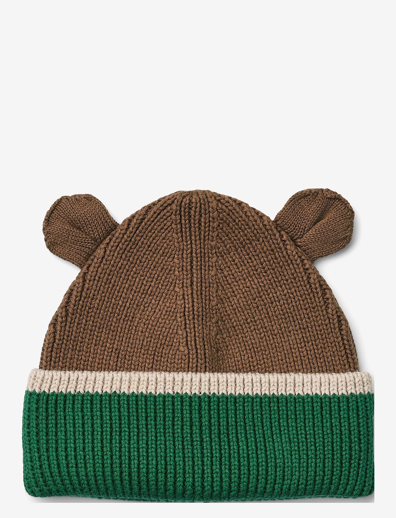 Liewood - Gina beanie with ears - pecan / sandy mix - 0