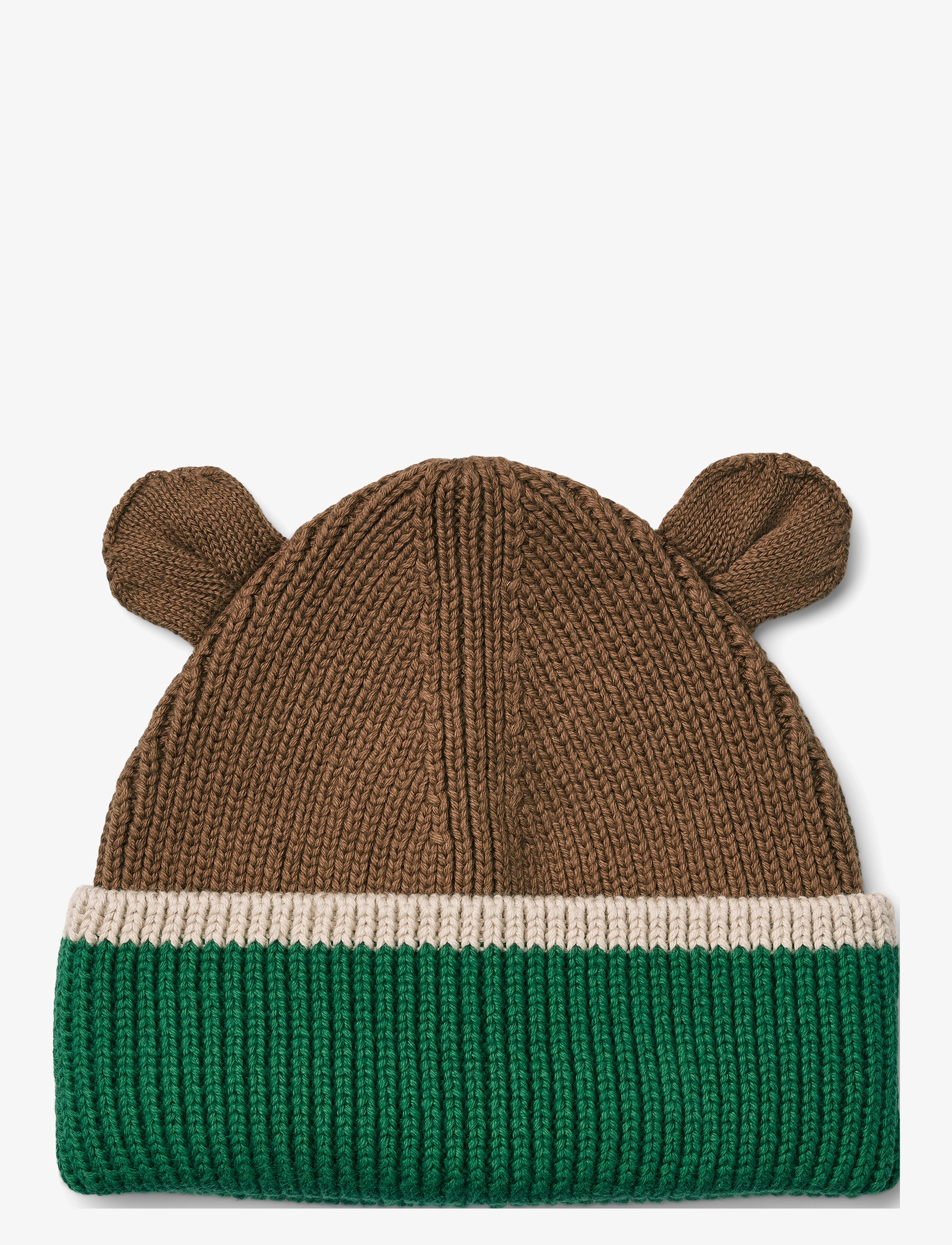 Gina beanie with ears - PECAN / SANDY MIX