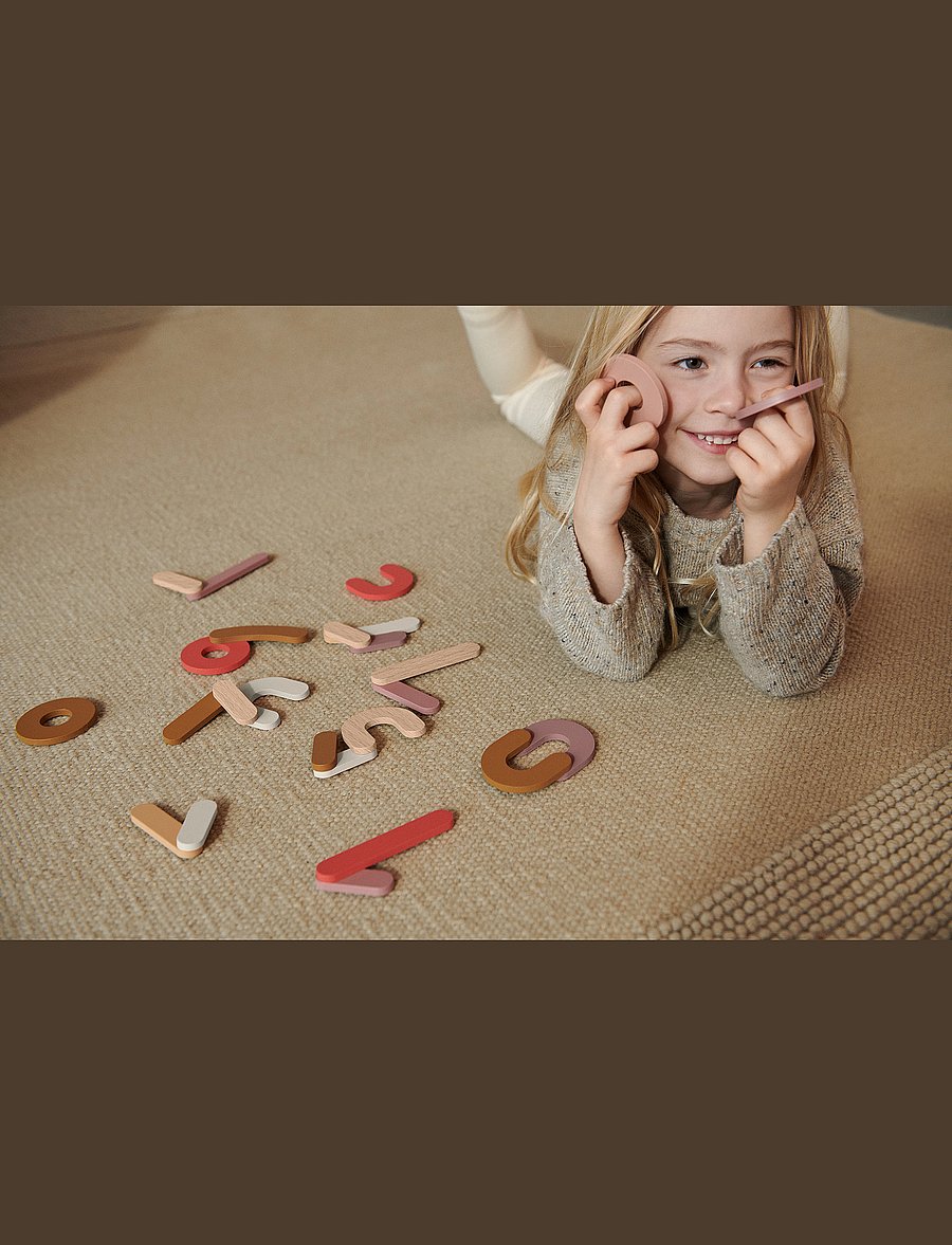 Liewood - Jota magnetic numbers - pädagogische spiele - dusty raspberry multi mix - 2