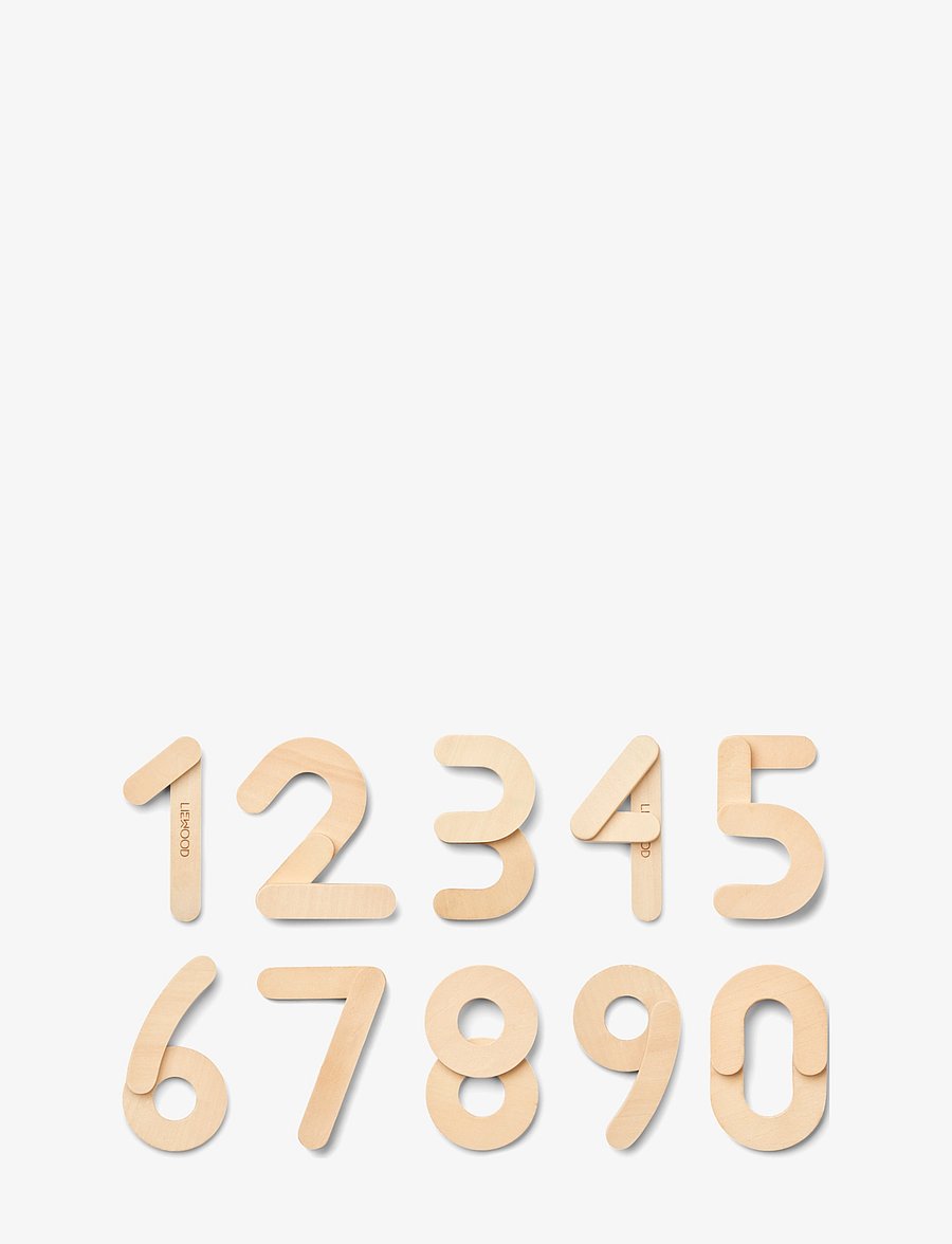 Liewood - Jota magnetic numbers - pädagogische spiele - natural wood - 0