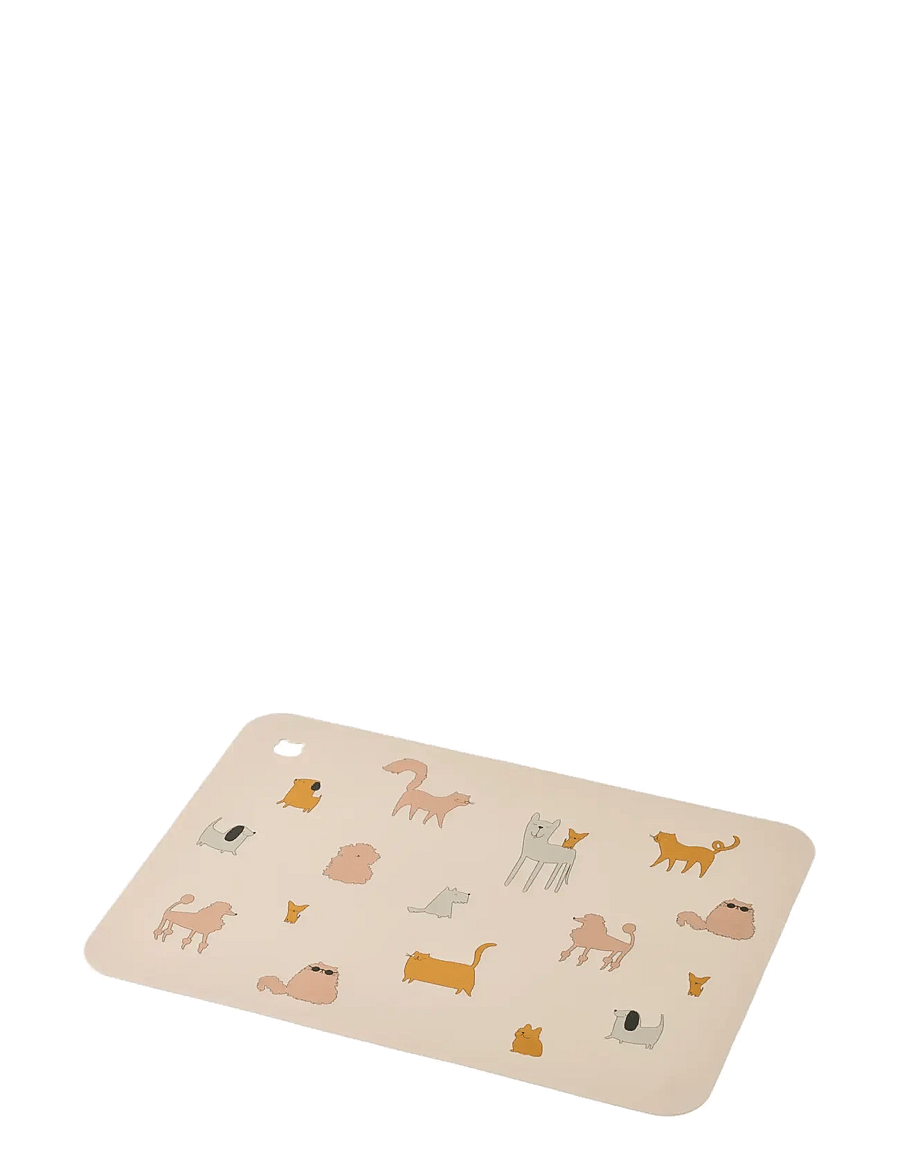 Liewood - Jude Printed Placemat - dækkeservietter - cats and dogs / sandy - 0