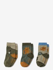 Liewood - Silas Socks 3-pack - lowest prices - monsters blue mix - 0