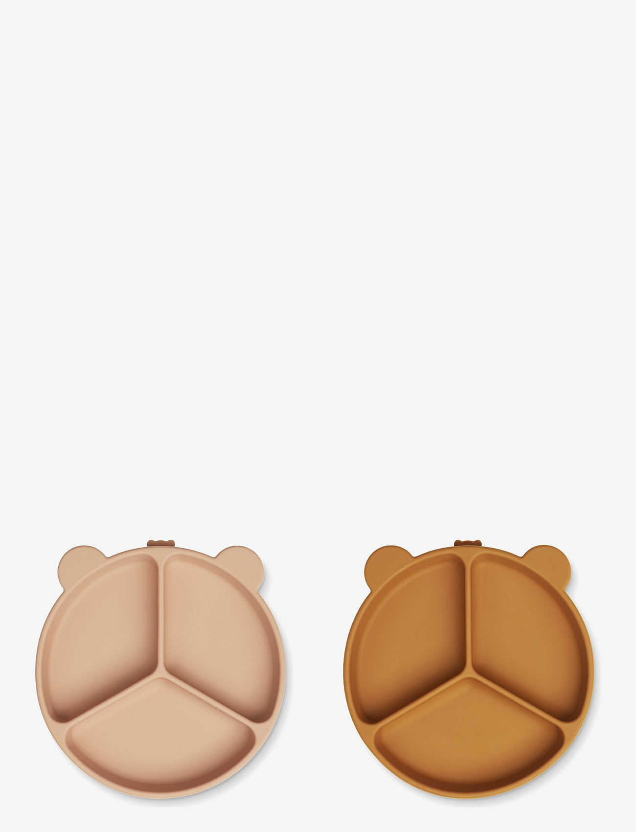 Liewood - Stacy Divider Suction Plate 2-Pack - teller - mustard / tuscany rose mix - 0