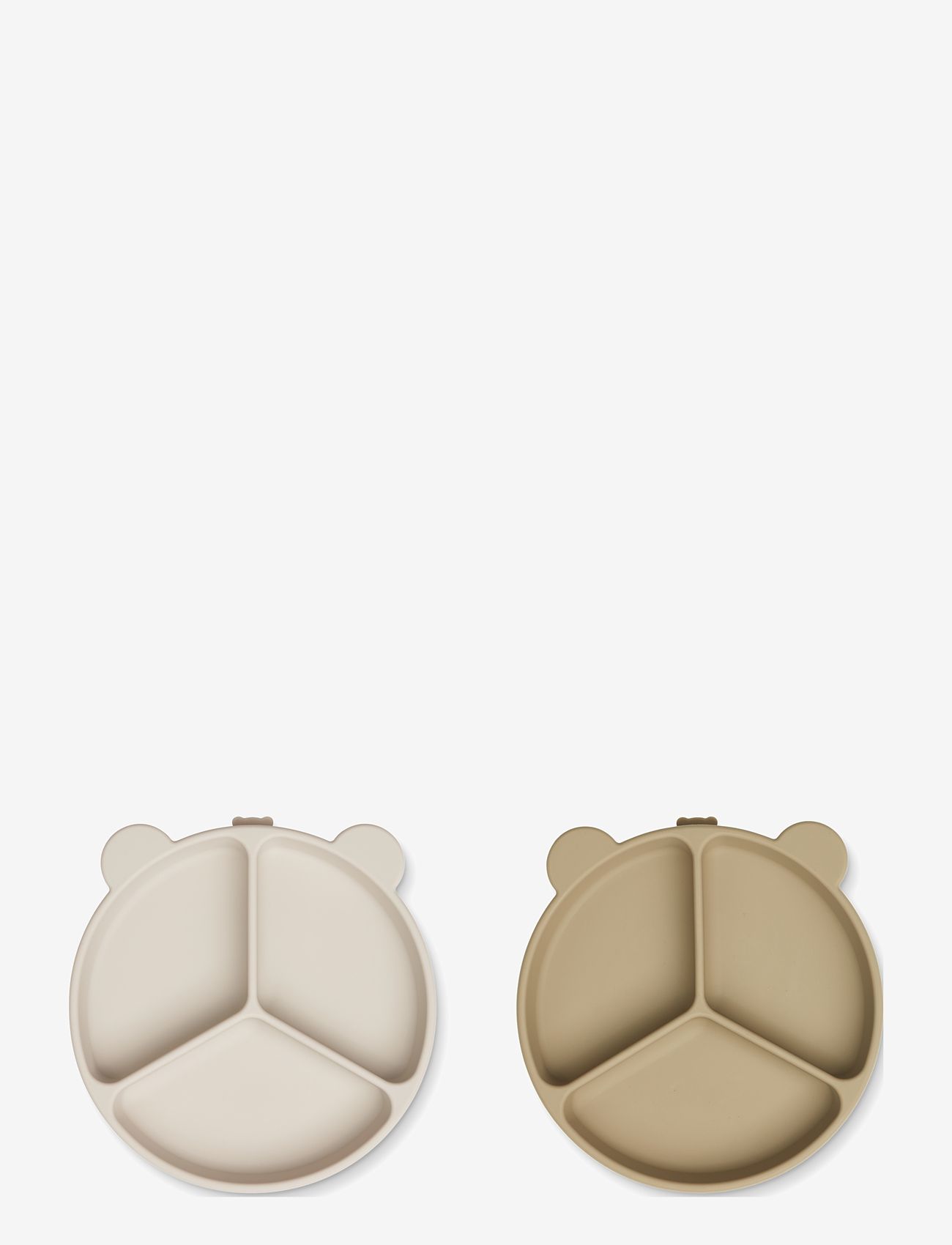 Liewood - Stacy Divider Suction Plate 2-Pack - tallerkner - sandy / oat mix - 0