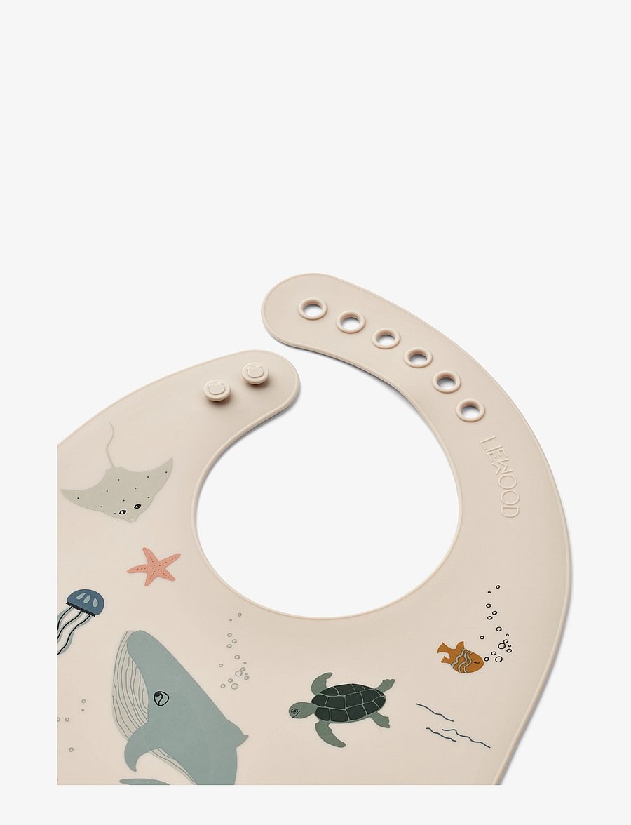 Liewood - Tilda Printed Bib 2-Pack - Ärmellose lätzchen - sea creature / sandy - 1