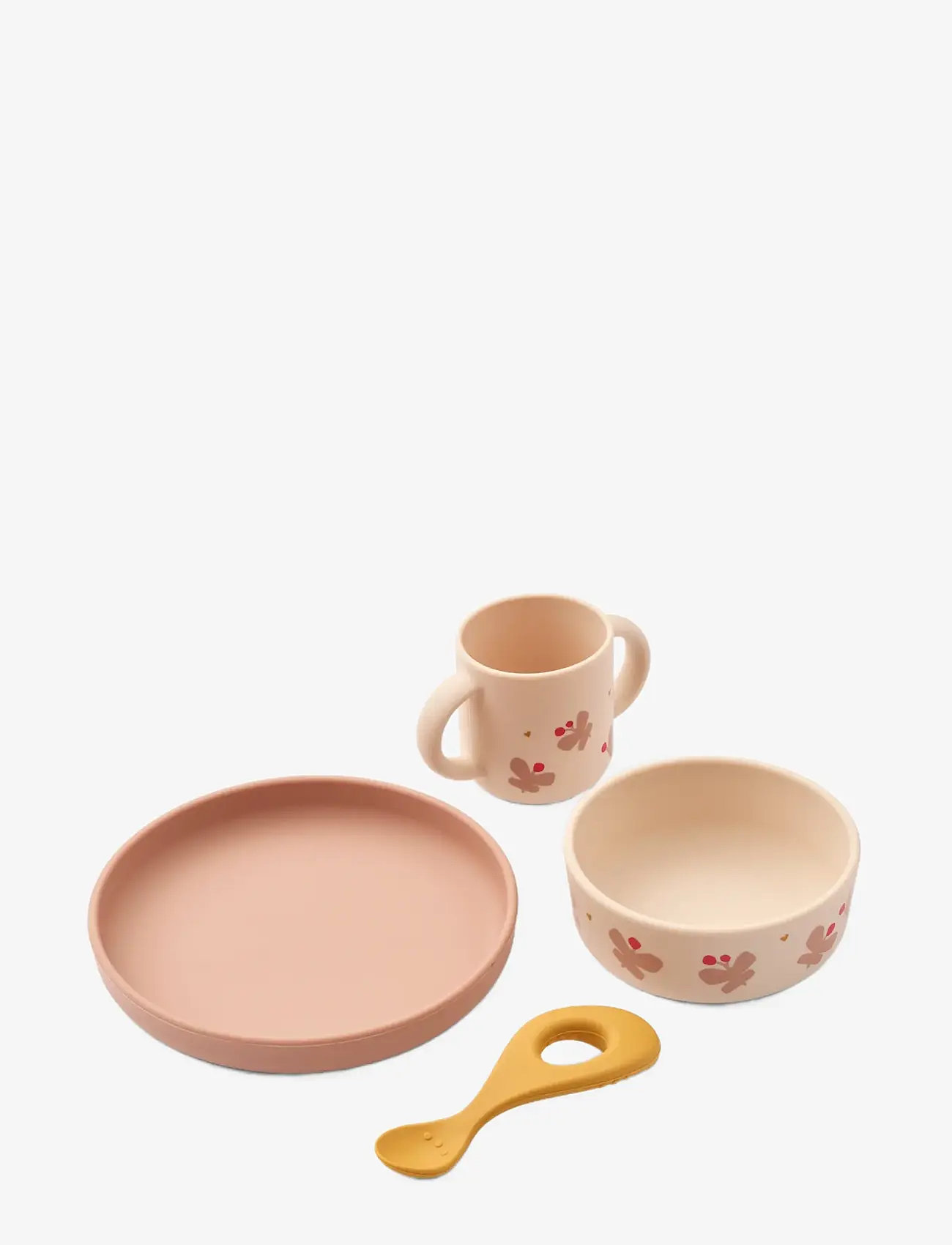 Liewood - Vivi Printed Tableware Set - serveringsset - butterfly / apple blossom - 1