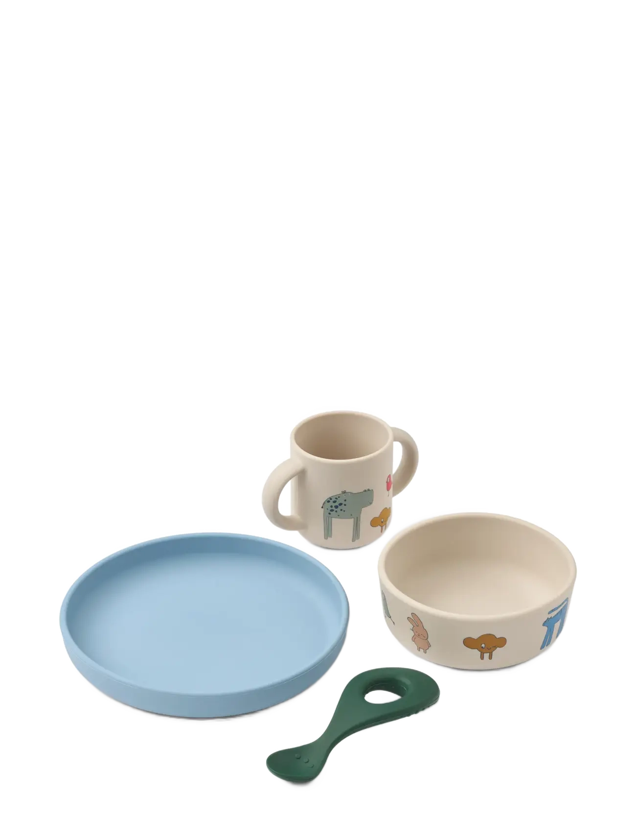 Liewood Vivi Printed Tableware Set - Dinner sets - IMAGINE / SANDY / cream