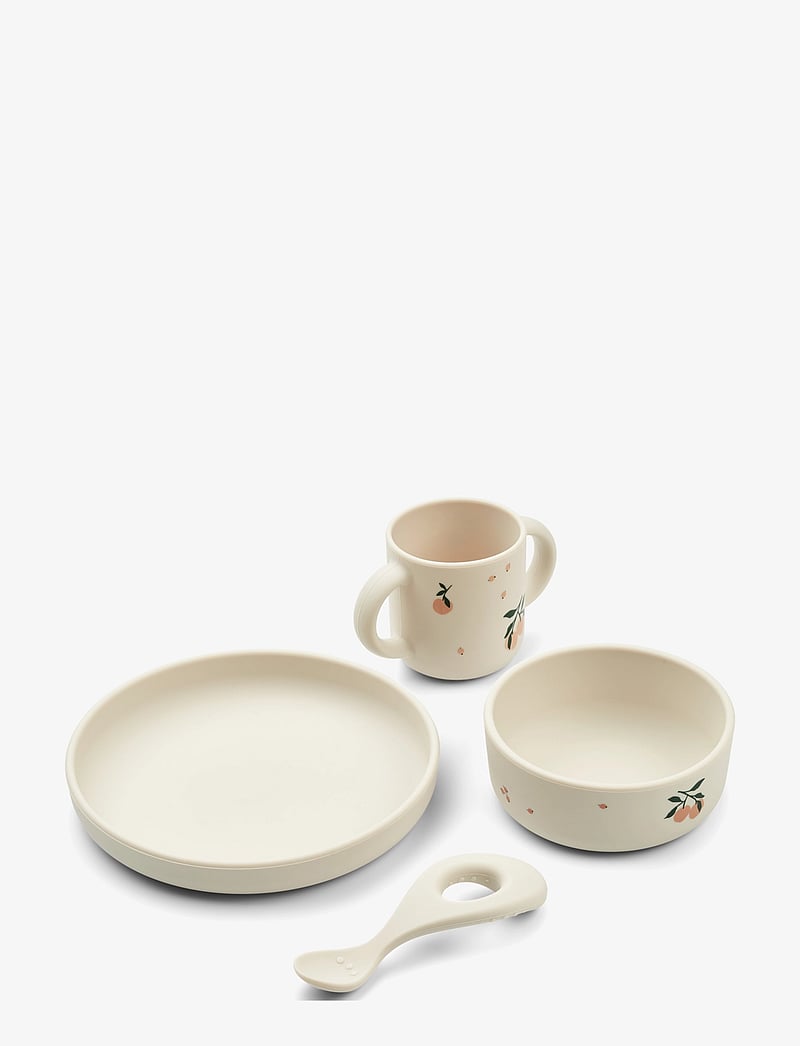 Liewood - Vivi Printed Tableware Set - serveringssæt - peach/sea shell mix - 0