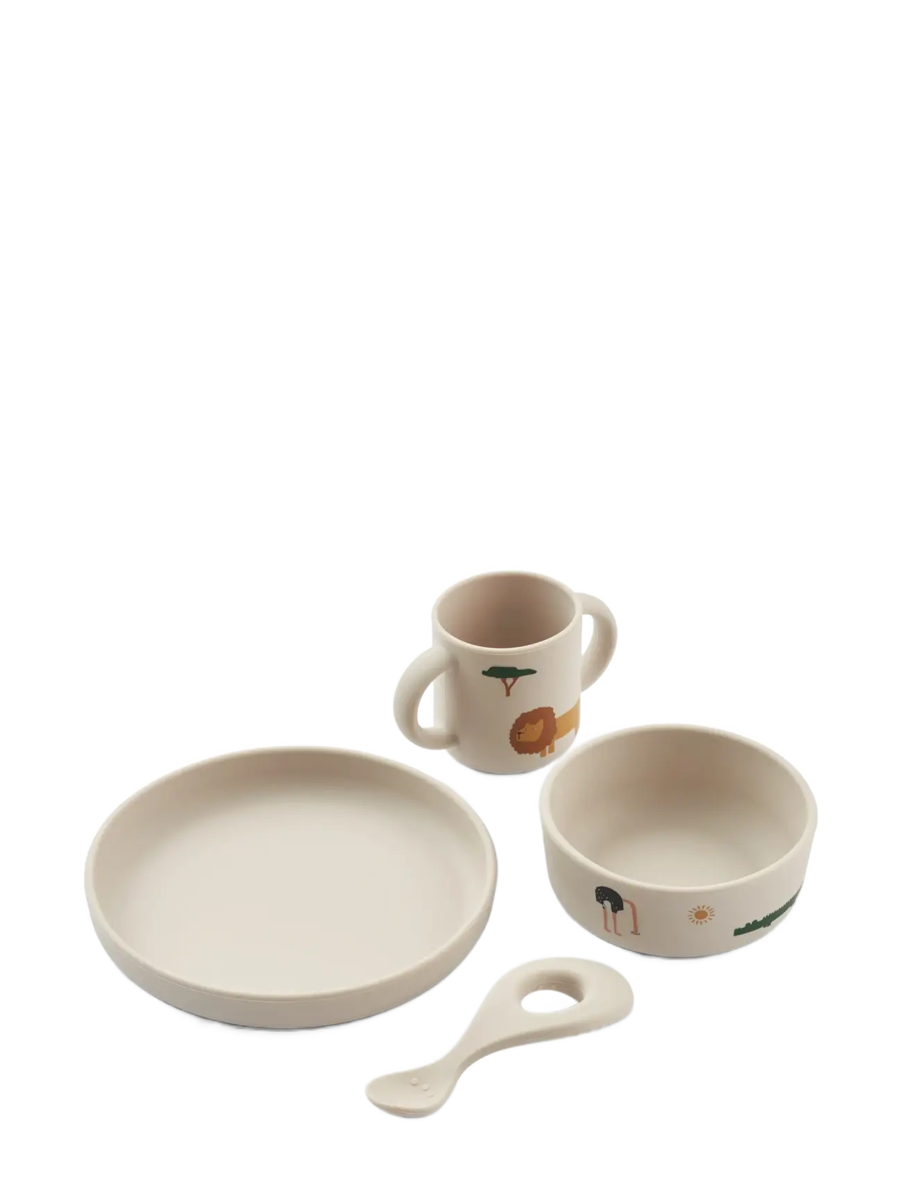 Vivi Printed Tableware Set - SAFARI SANDY MIX