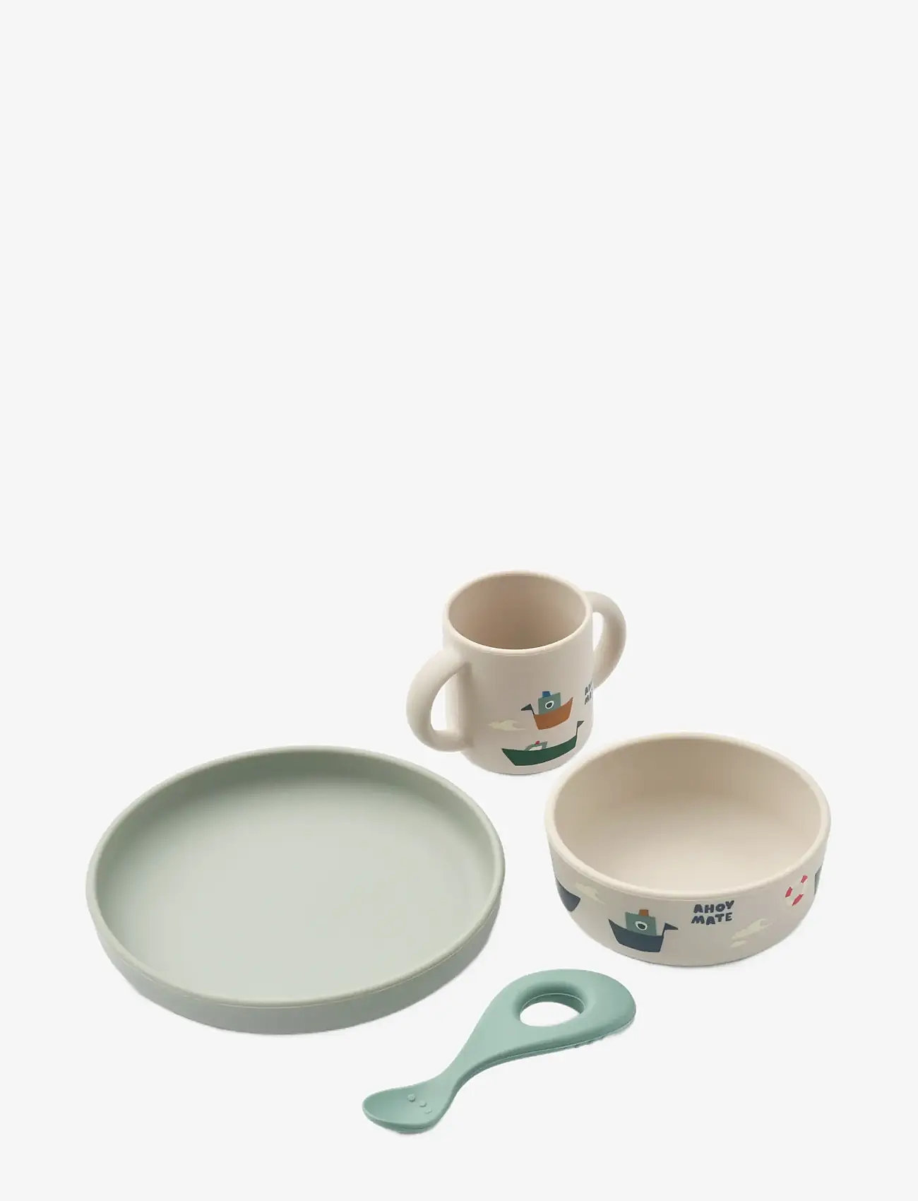 Liewood - Vivi Printed Tableware Set - serveringsset - sailing / sandy - 0