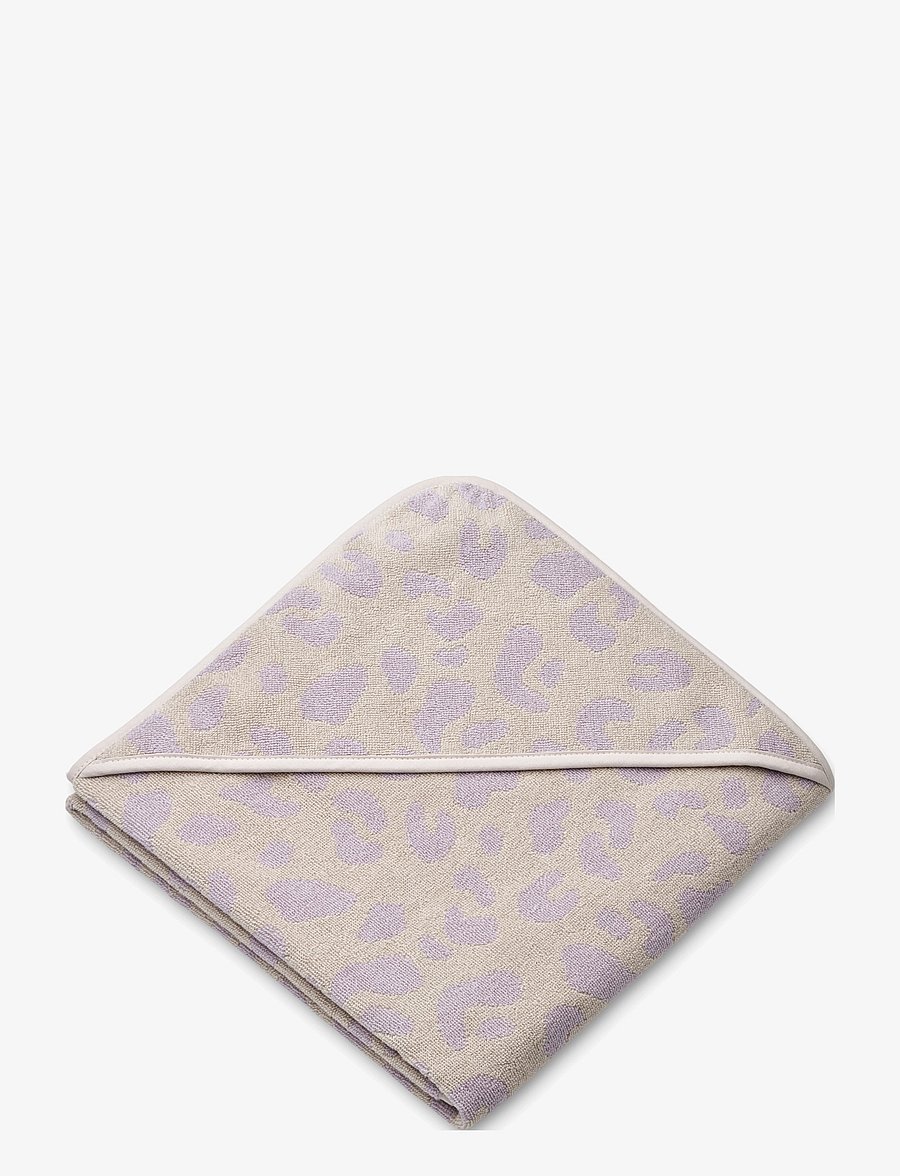Liewood - Louie hooded towel yarn dyed - leo misty lilac - 0