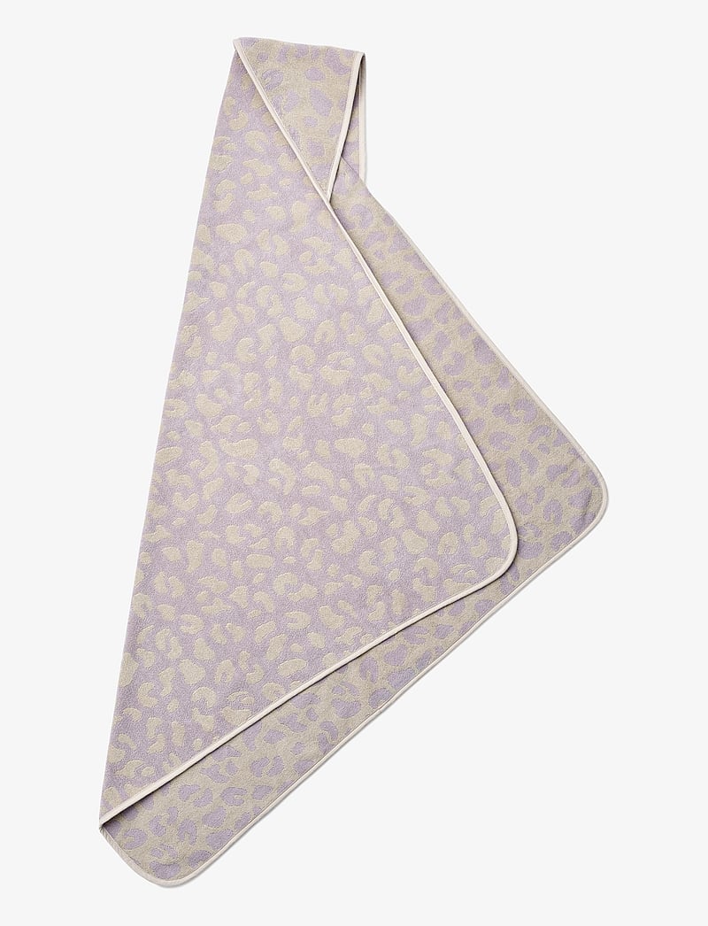 Liewood - Louie hooded towel yarn dyed - leo misty lilac - 1
