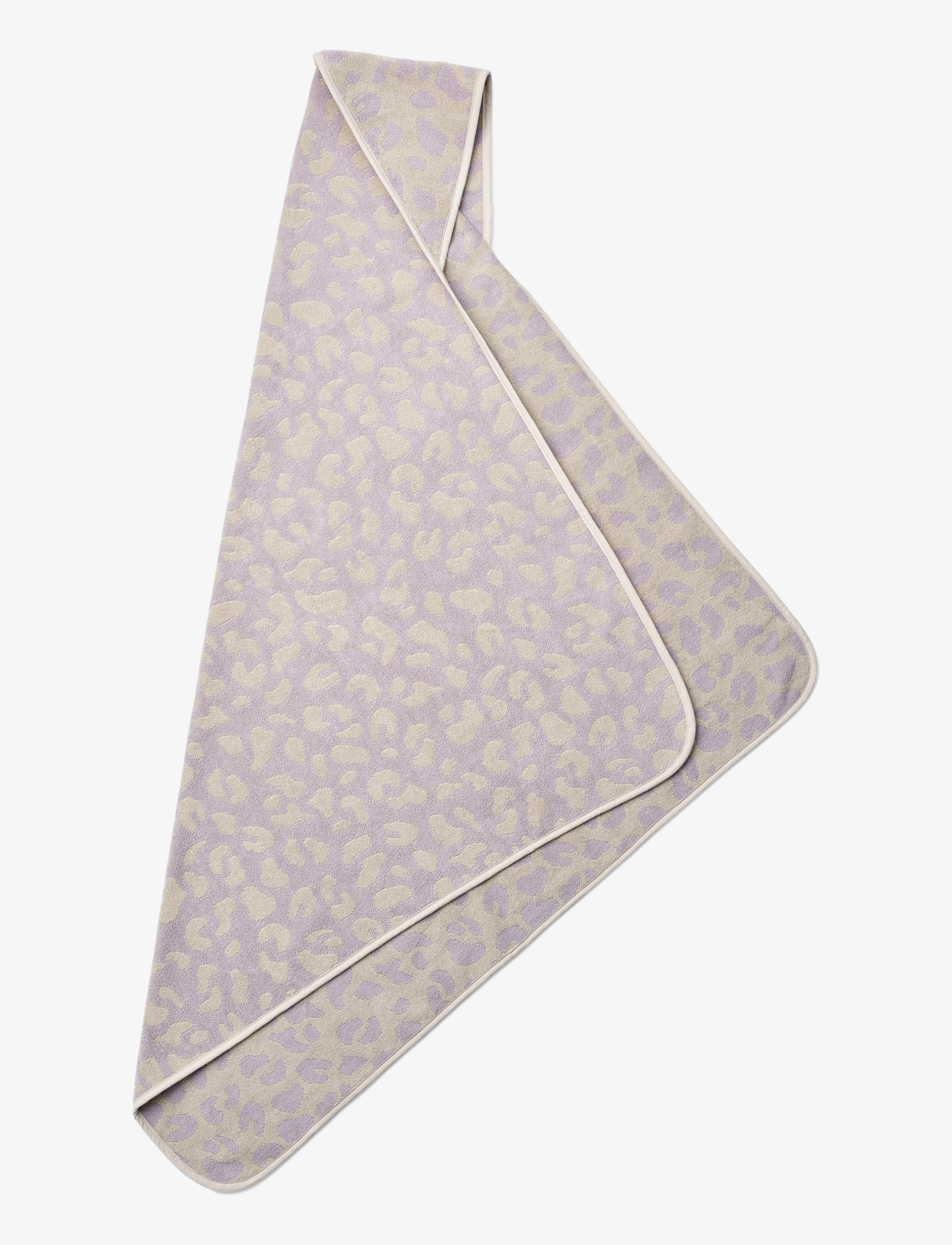 Liewood - Louie hooded towel yarn dyed - leo misty lilac - 1