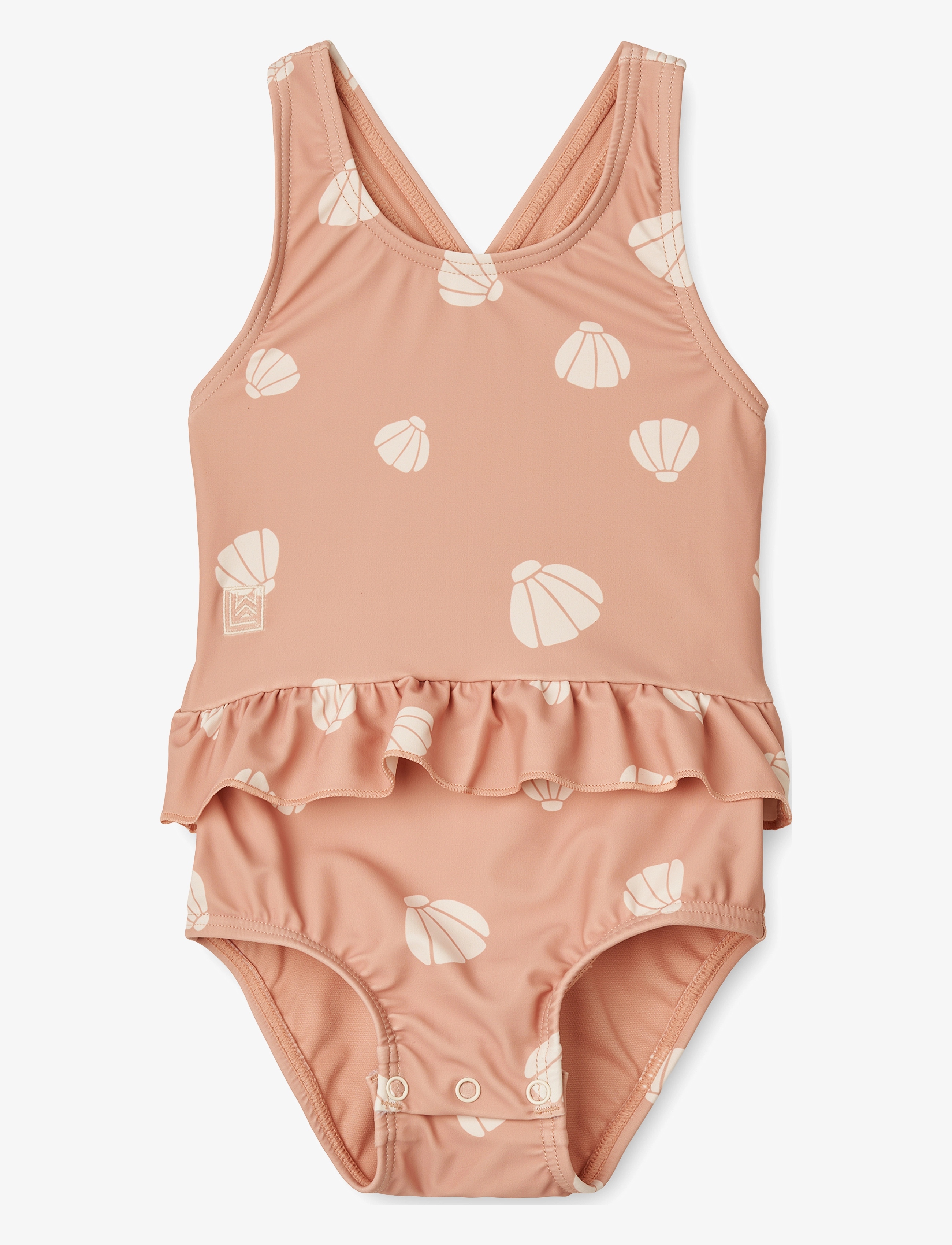 Liewood - Amina Baby Printed Swimsuit - shell / pale tuscany - 1