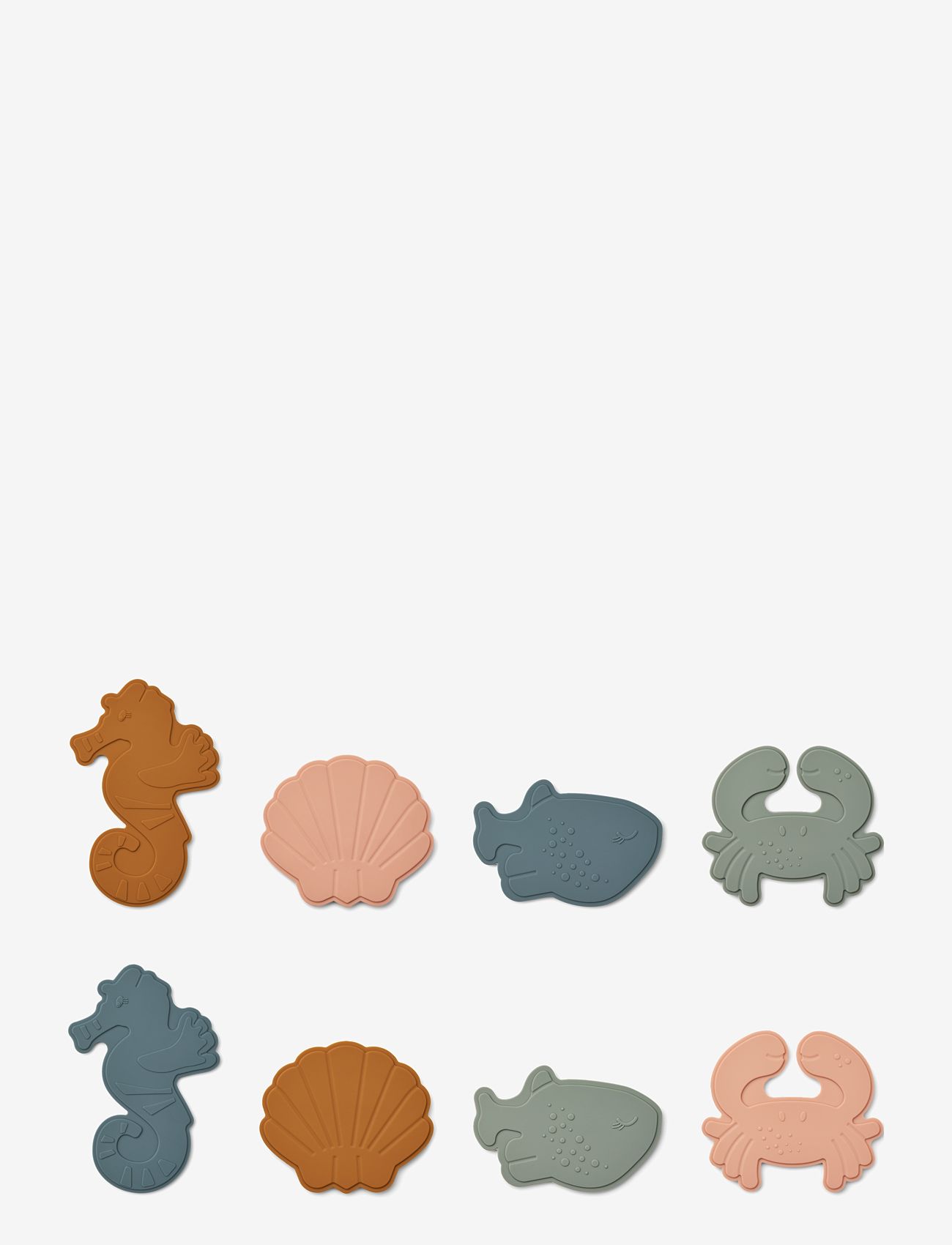 Liewood - Paola mini bath math 8-pack - sea creature / mustard multi mix - 0