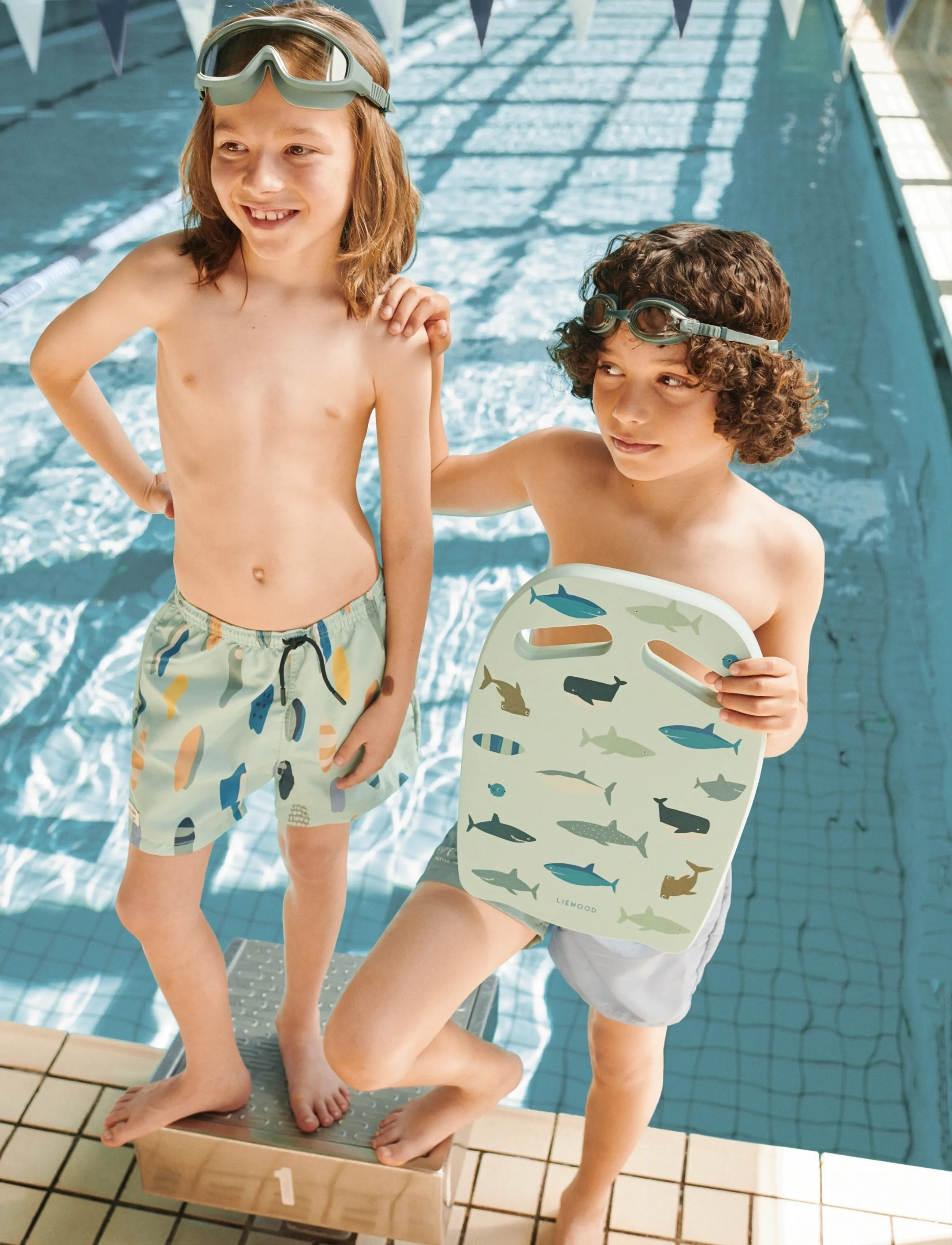 Liewood Hayden Swim Board - Liewood - SHARK / DOVE BLUE / blue