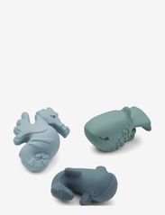 Liewood - Nori bath toys - badelegetøj - sea creature / whale blue mix - 0