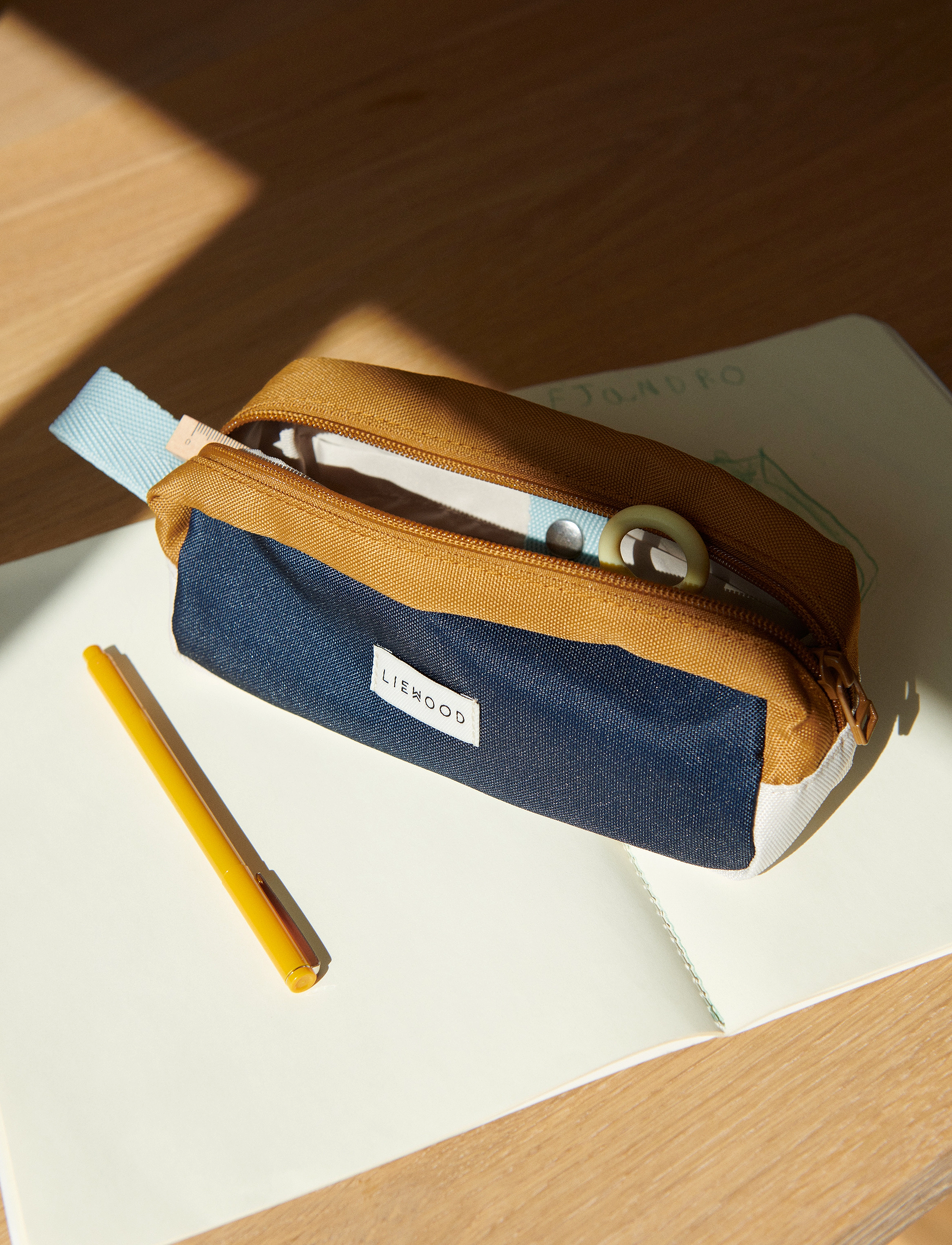 Liewood - Plot pencil case - midnight navy /sea blue - 2