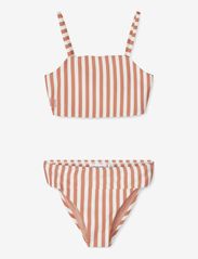 Liewood - Lucette bikini set - sommerschnäppchen - stripe tuscany rose / crème de la c - 0