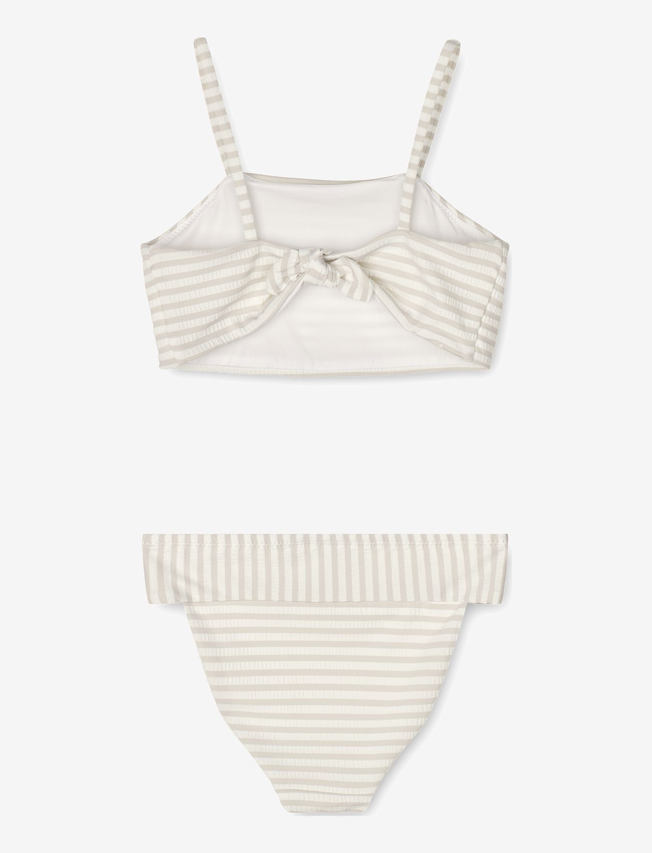 Liewood - Lucette seersucker bikini set - sommerschnäppchen - y/d stripe crisp white / sandy - 1